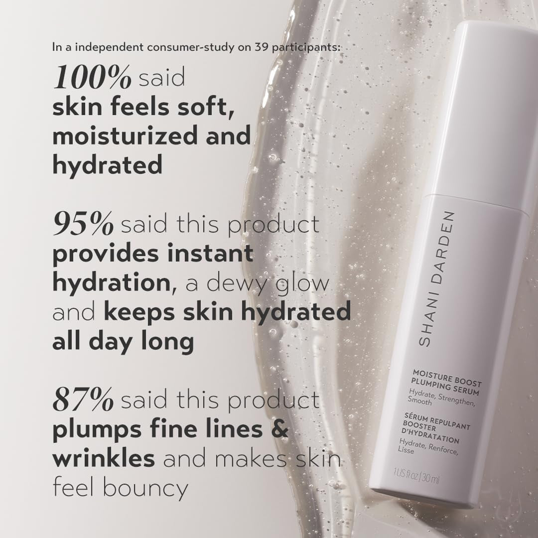 SHANI DARDEN Moisture Boost Plumping Serum – 30ml | Deep Hydration & Radiant Glow