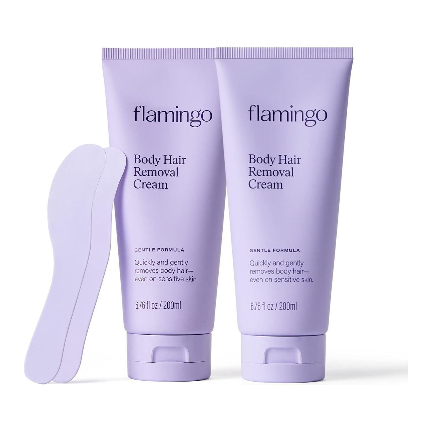 Flamingo Body Hair Removal Cream – 200ml, Pack of 2 | Gentle, Effective & Fast Hair Removal