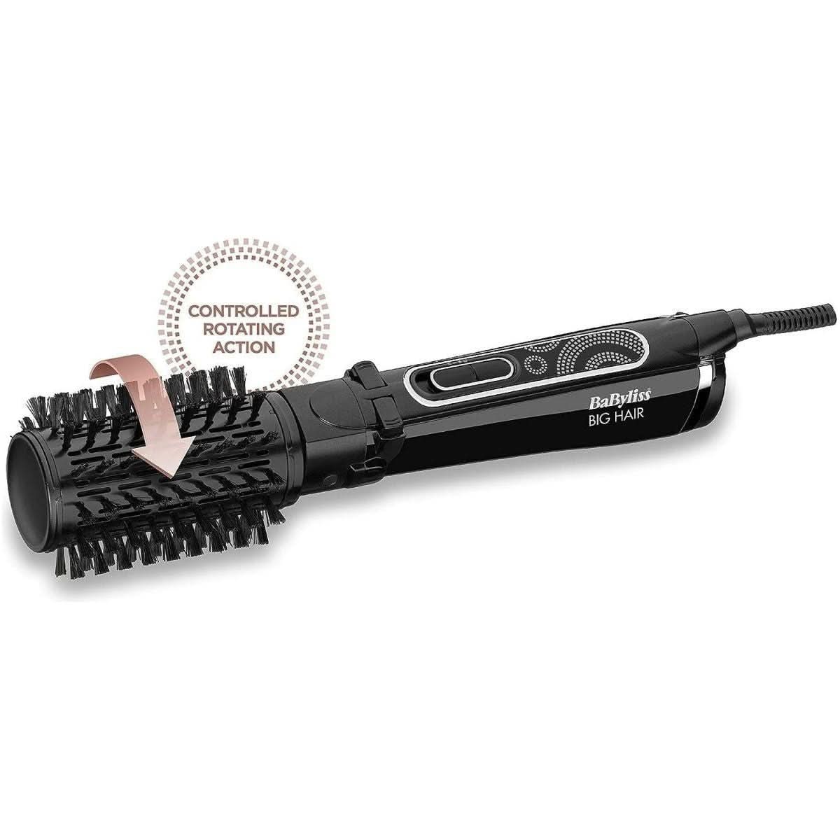 Babyliss Big Hair 50 mm Rotating Hot Air Styling Brush (Black) - Glam Global UKBabyliss