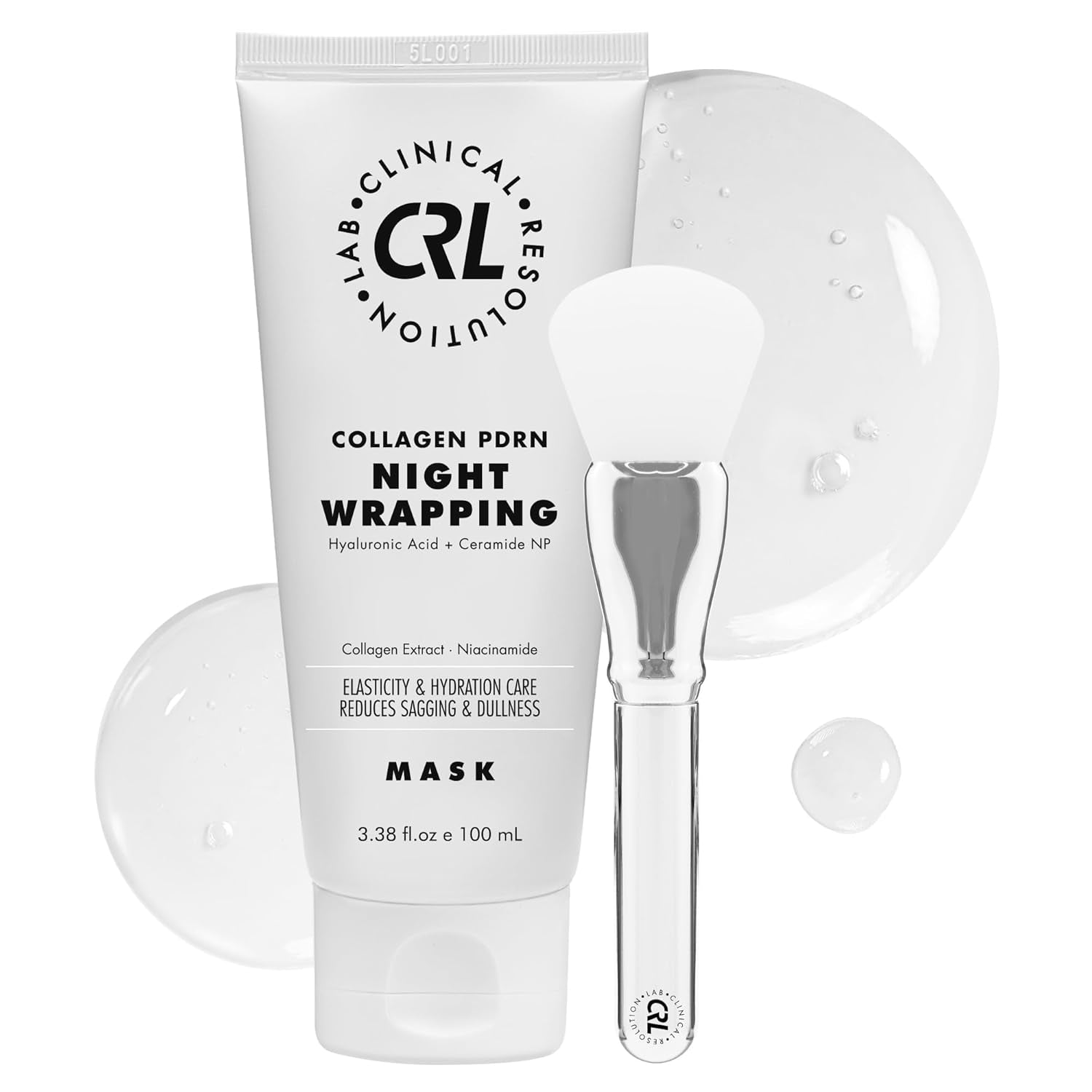 Clinical Resolution PDRN Collagen Night Wrapping Mask – 100ml | Overnight Peel-Off Face Mask | Nourish, Revitalise & Radiance | Korean Skincare