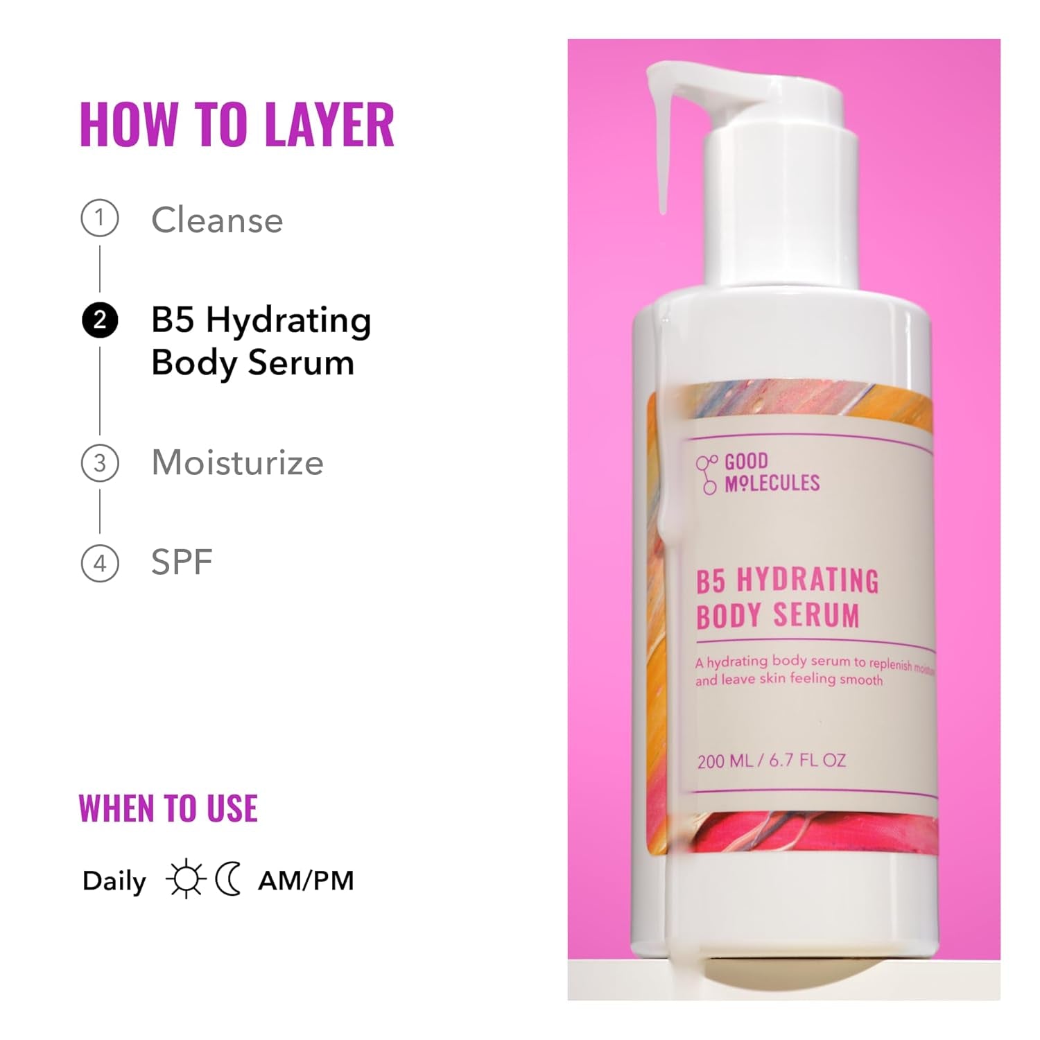 Good Molecules B5 Hydrating Body Serum – 236ml
