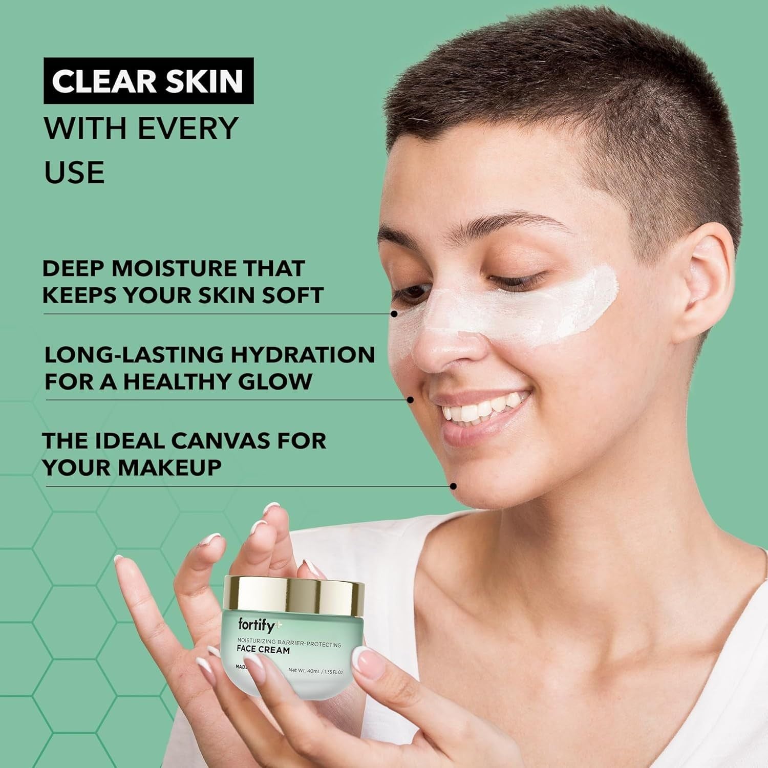 [Fortify Skincare] Fortify+ Moisturizing Barrier-Protecting Face Cream – 50ml | 9-in-1 Advanced Hydration, Repair & Skin Barrier Support