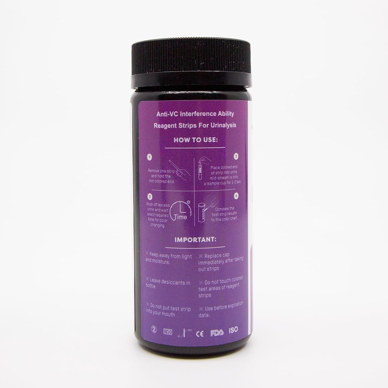 Renewv URS-UTI Test Strips 100Ct – 3-In-1 Urinary Tract Health Test Kit for Leukocytes, Nitrite, Ph – At-Home UTI Detection, Professional-Grade Accuracy