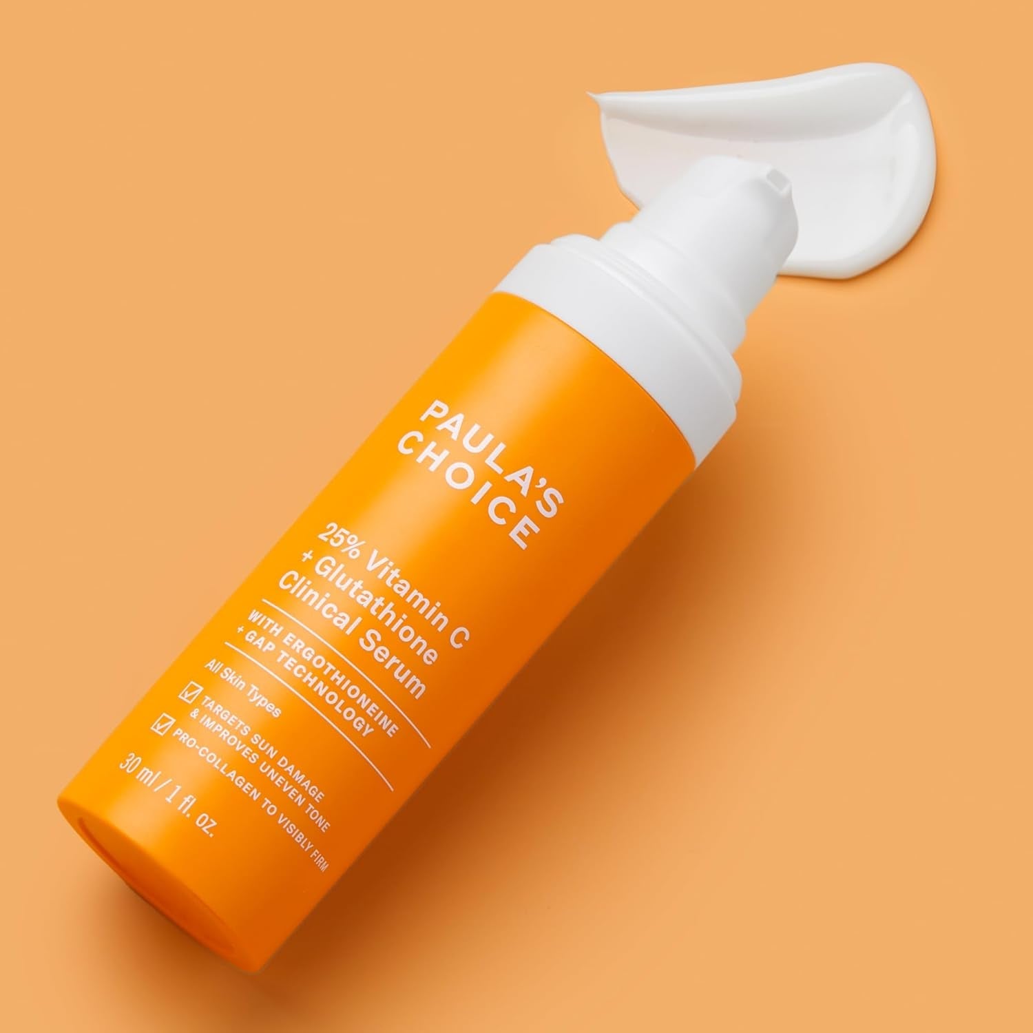 Paula’s Choice 25% Vitamin C + Glutathione Clinical Serum – 30ml | Brightens, Firms & Fades Stubborn Discoloration
