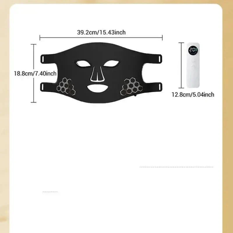 Beauty Mask Instrument Silicone LED with Four Color Light Therapy - Glam Global UKGlam Global UK