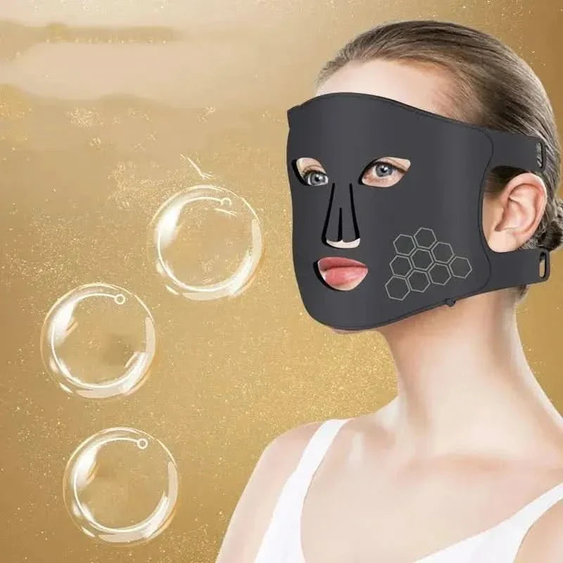 Beauty Mask Instrument Silicone LED with Four Color Light Therapy - Glam Global UKGlam Global UK