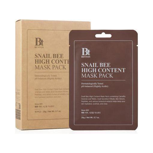 Benton Snail Bee High Content Sheet Mask 20g X 10ea - Glam Global UKBenton