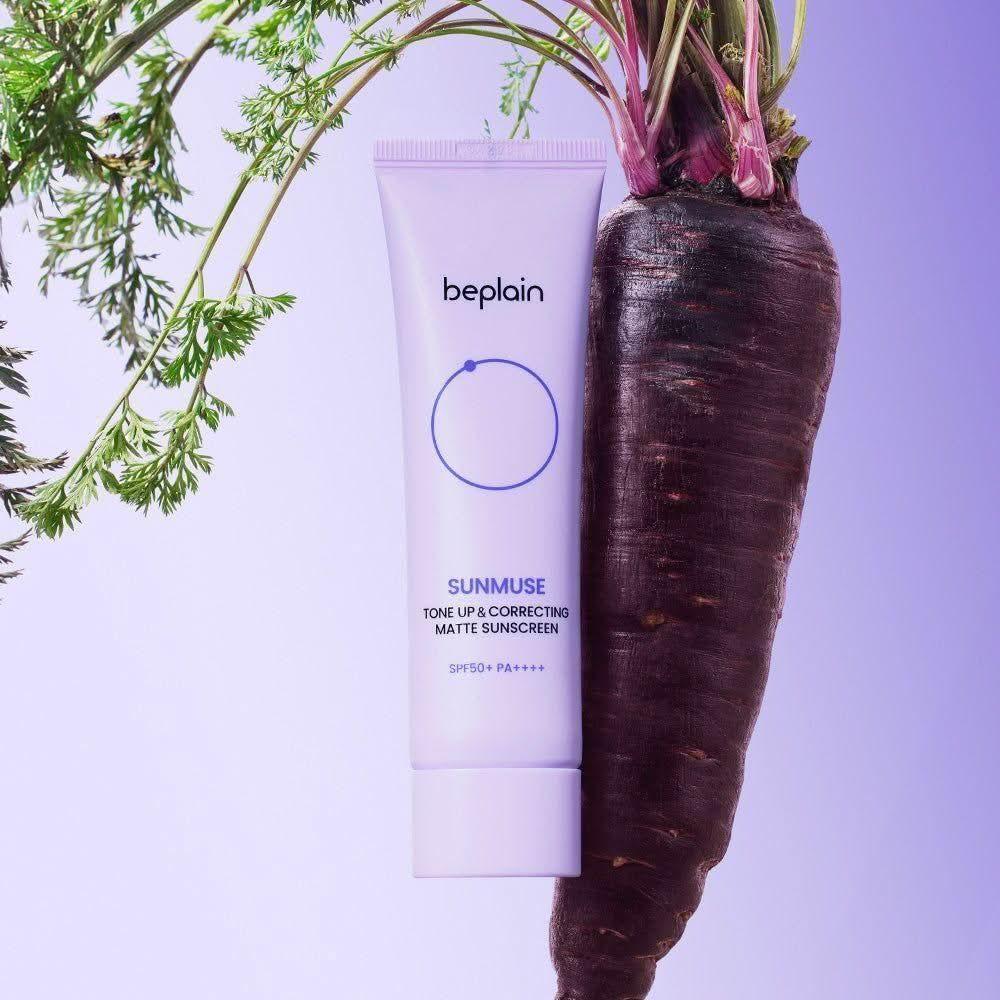 beplain Sunmuse Tone - Up & Correcting [Matte] Sunscreen (SPF50+/PA++++) 50ml - Glam Global UKbeplain
