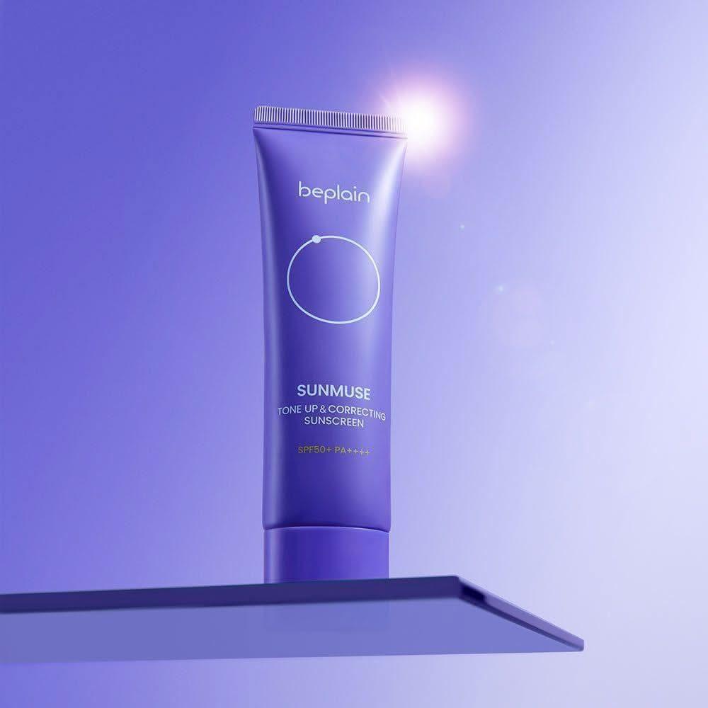 beplain Sunmuse Tone - Up & Correcting Sunscreen (SPF50+/PA++++) 50ml - Glam Global UKbeplain