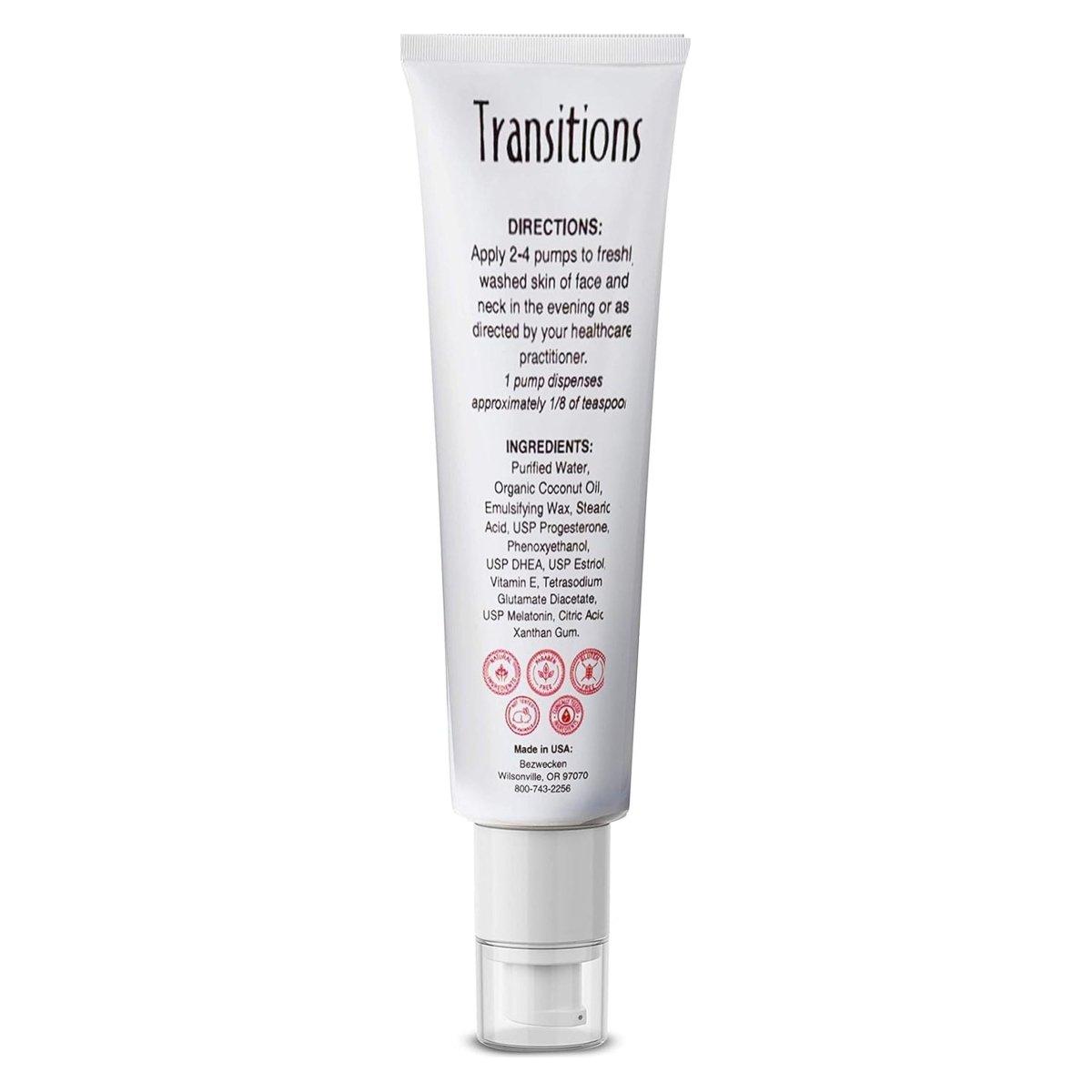 Bezwecken Transitions Crème - 60ml | Topical Wrinkle Treatment for Face & Neck - Safe, Natural, Paraben Free - 30 Day Supply - Glam Global UKBezwecken
