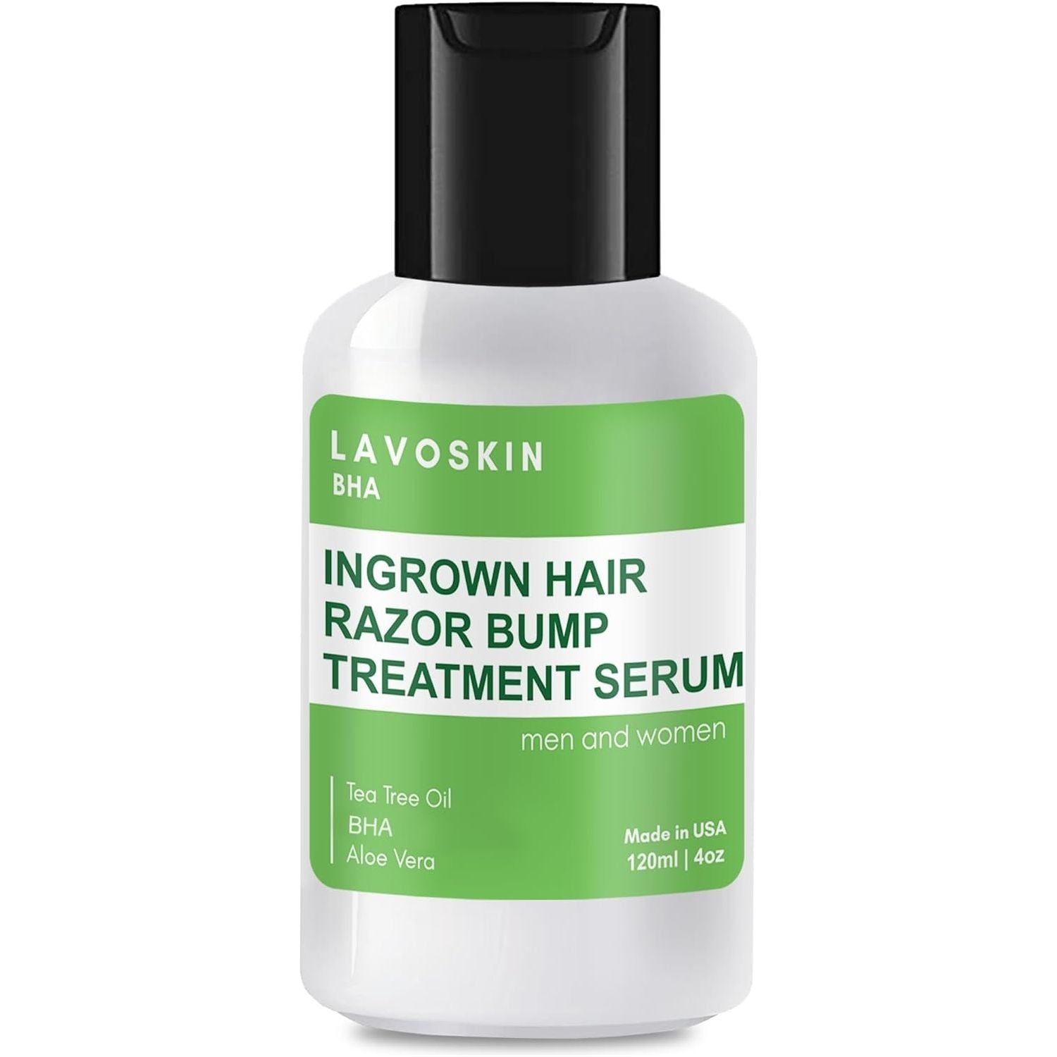 LAVOSKIN Ingrown Hair & Razor Bump Treatment Serum – 120ml | Soothing Tea Tree Formula