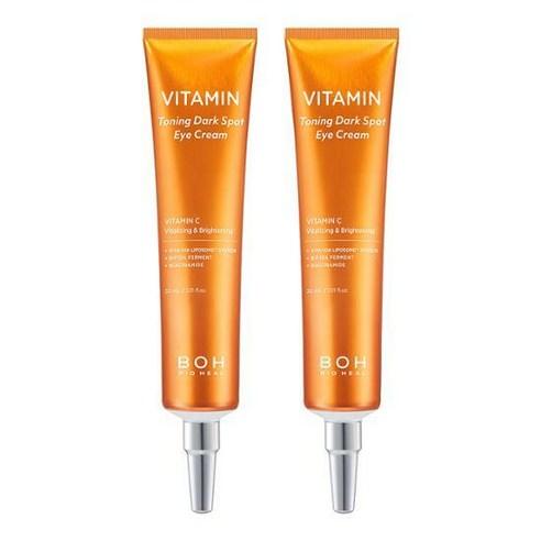 [BIO HEAL BOH] Vitamin Toning Dark Spot Eye Cream 2 Pack - Brightening & Hydrating Formula for Dark Circles - Glam Global UKBIO HEAL BOH