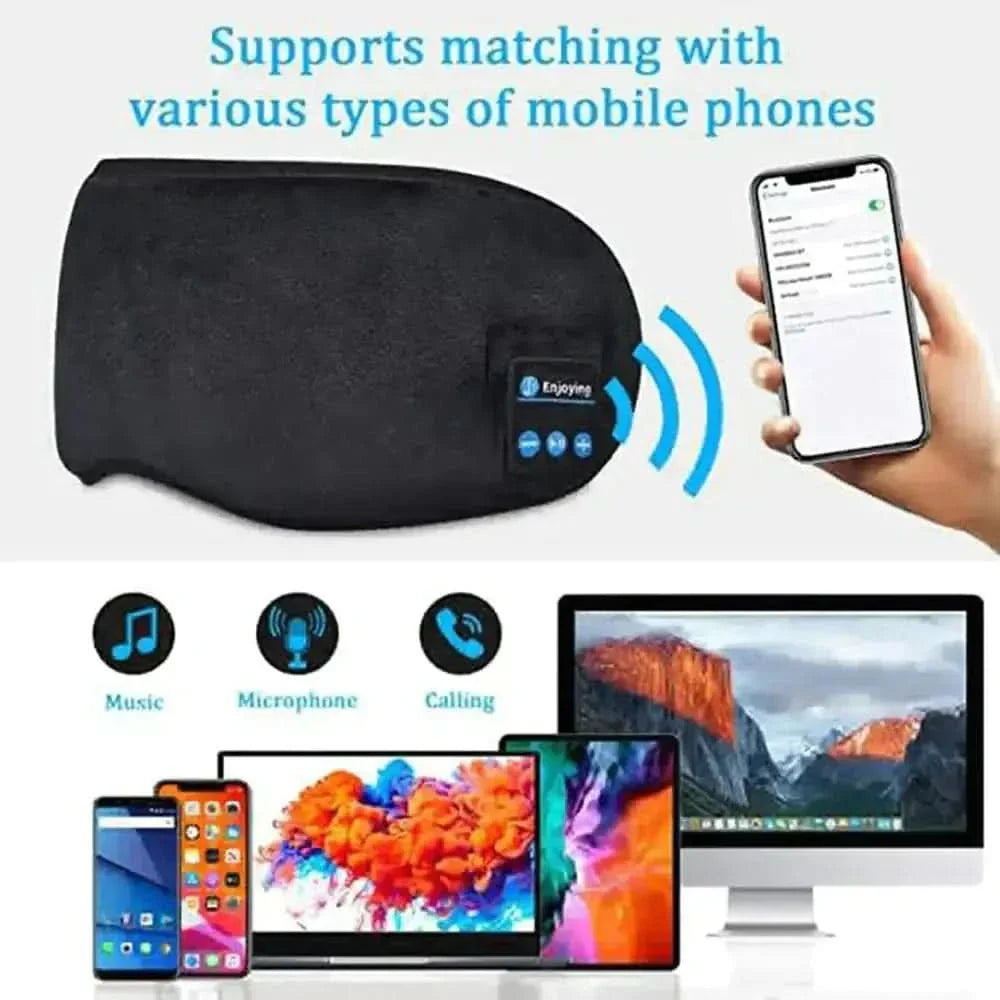 Bluetooth Sleeping Headphones Eye Mask - Glam Global UKGlam Global UK