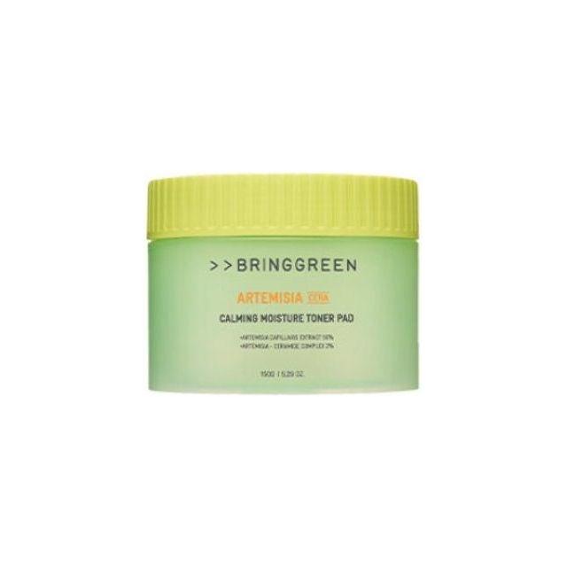 BRINGGREEN Artemisia Calming Moisture Toner Pad - 90 Pads | Fast - Acting Hydration & Soothing - Glam Global UKBRINGGREEN