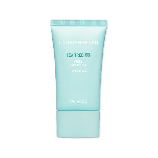 BRINGGREEN Tea Tree Cica Fresh Sun Cream SPF50+ PA++++ 50ml - Glam Global UKBRINGGREEN
