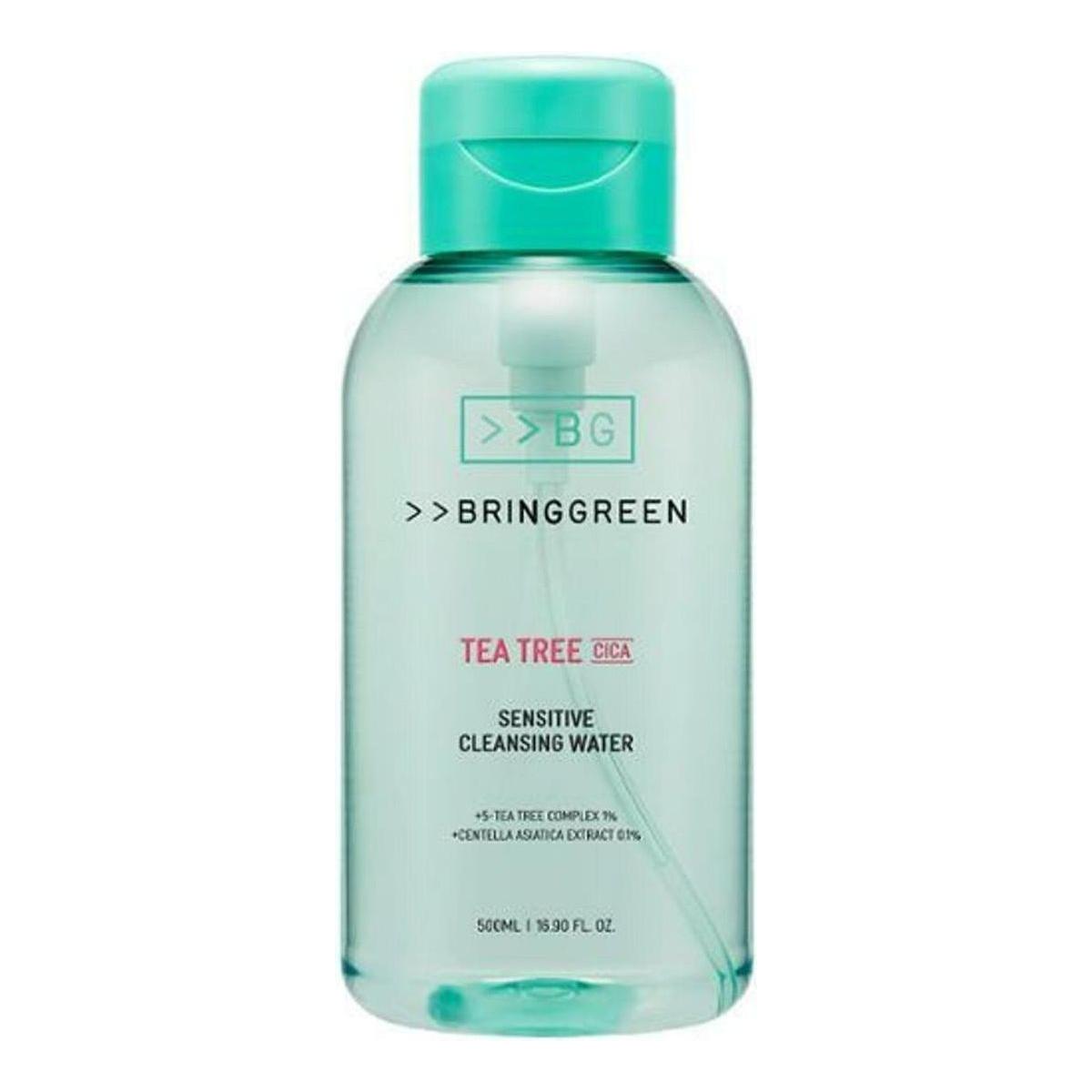 BRINGGREEN Tea Tree Cica Sensitive Cleansing Water 500ml - Glam Global UKBRINGGREEN