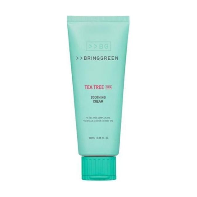 BRINGGREEN Tea Tree Cica Soothing Cream Plus 100ml | Enhanced Calming & Cleansing Care - Glam Global UKBRINGGREEN