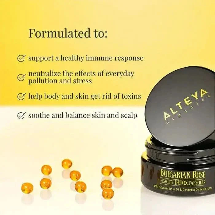 Bulgarian Rose Beauty Detox Capsules - Glam Global UKBulgarian Rose