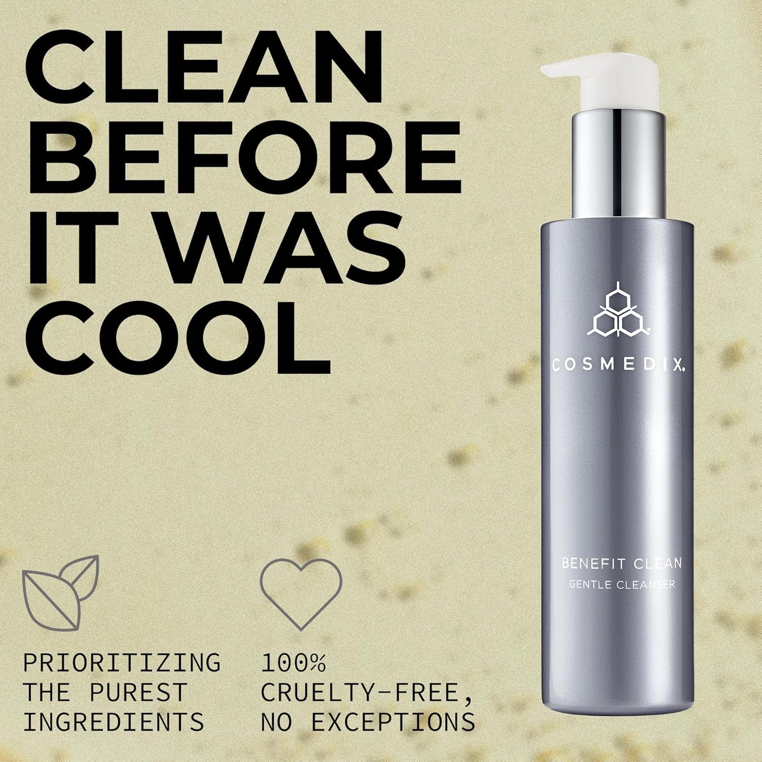 COSMEDIX Benefit Clean Gentle Cleanser – 150ml | Soothing Daily Cleanser for All Skin Types