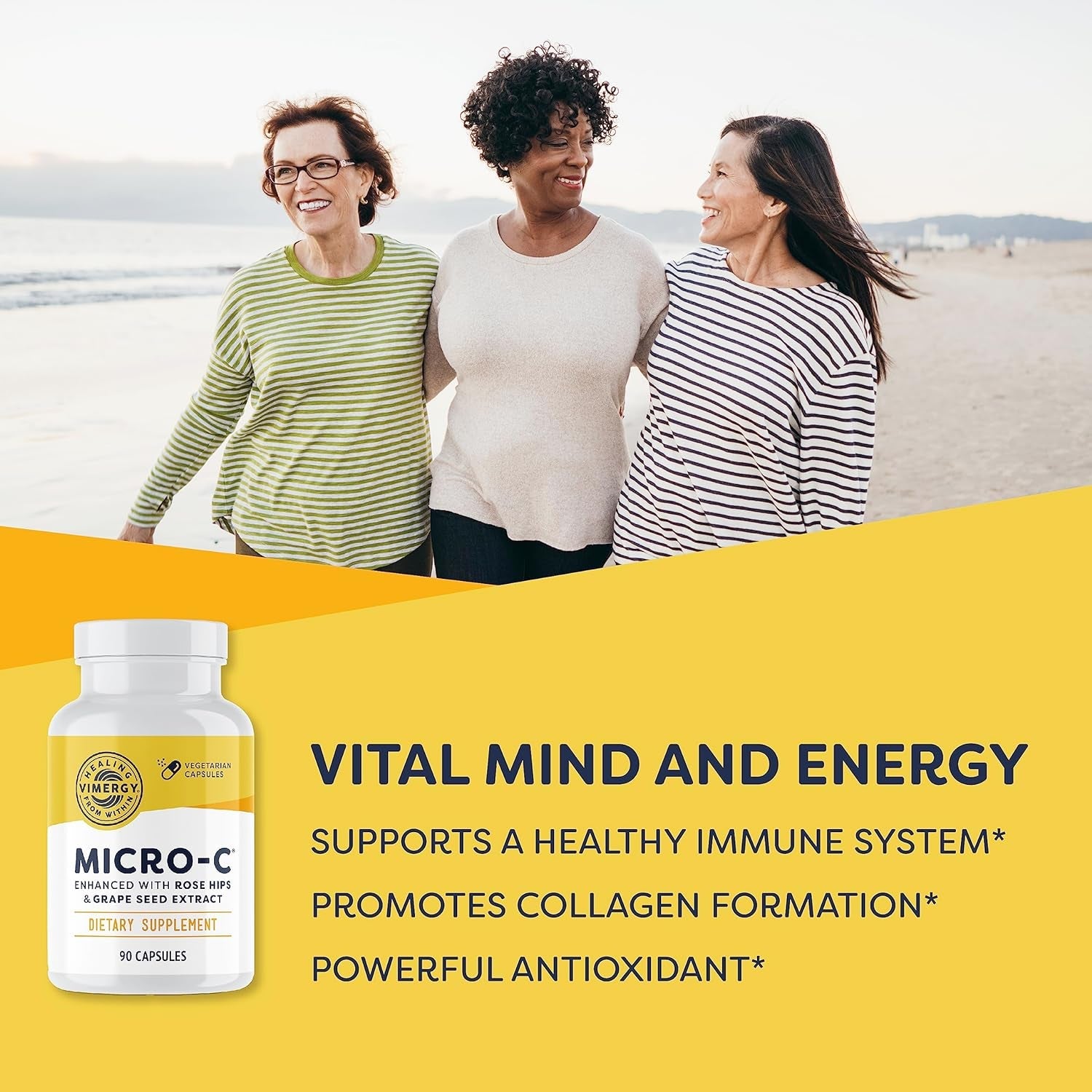 Vimergy Micro-C® – 90 Capsules | Gentle, High-Potency Vitamin C Supplement