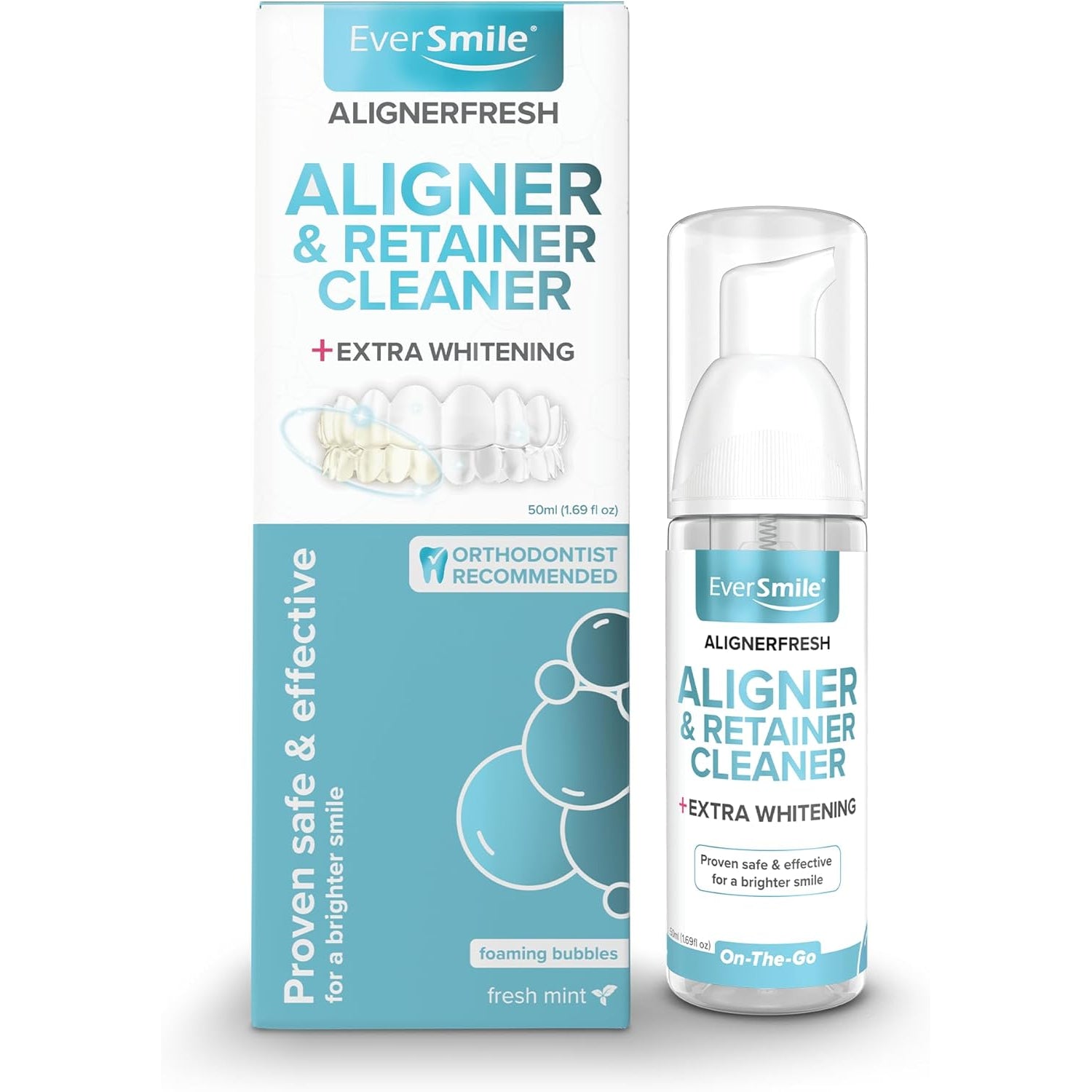 EverSmile AlignerFresh Extra Whitening Foam, 50ml