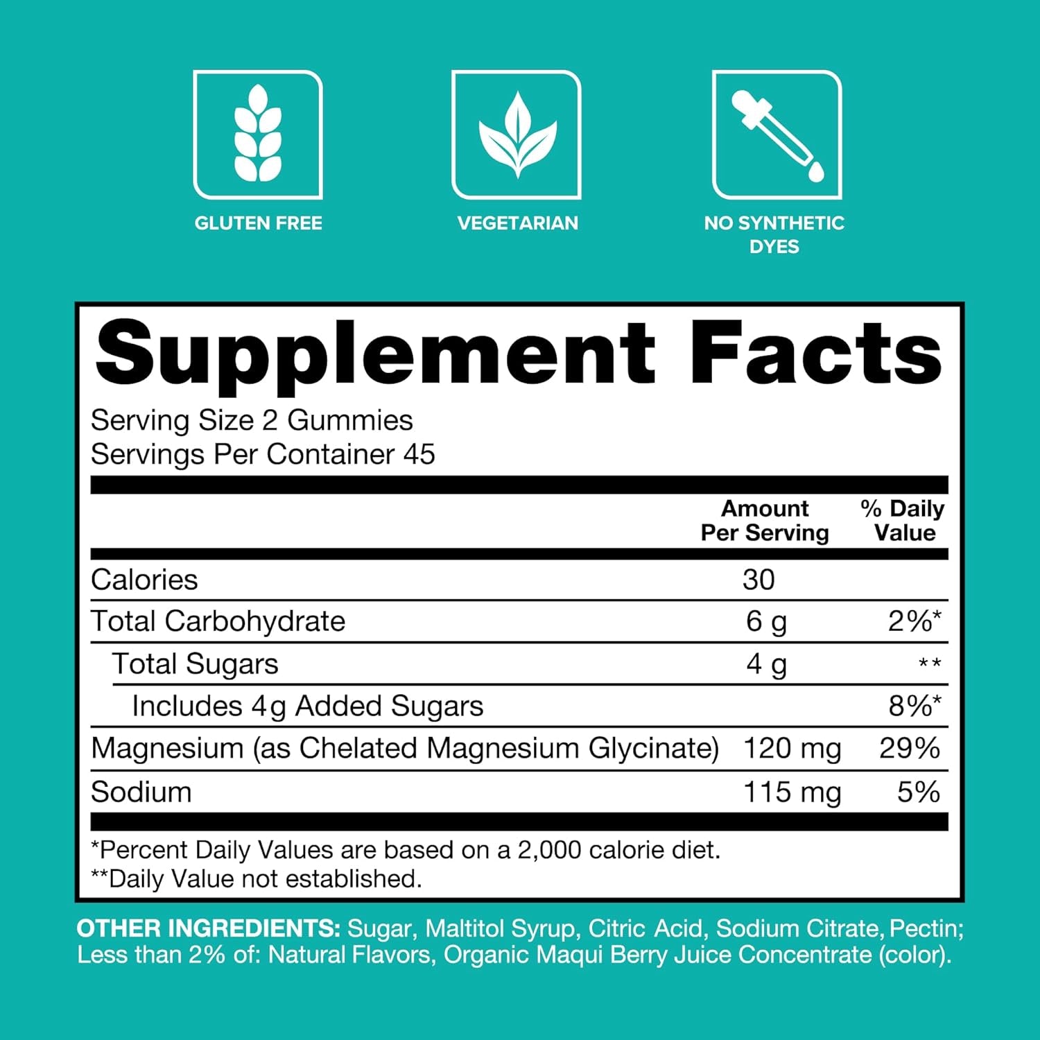 Qunol Magnesium Glycinate Gummies, 120Mg of Magnesium Glycinate, High Absorption, Mixed Berry, 90 Count (Pack of 1)