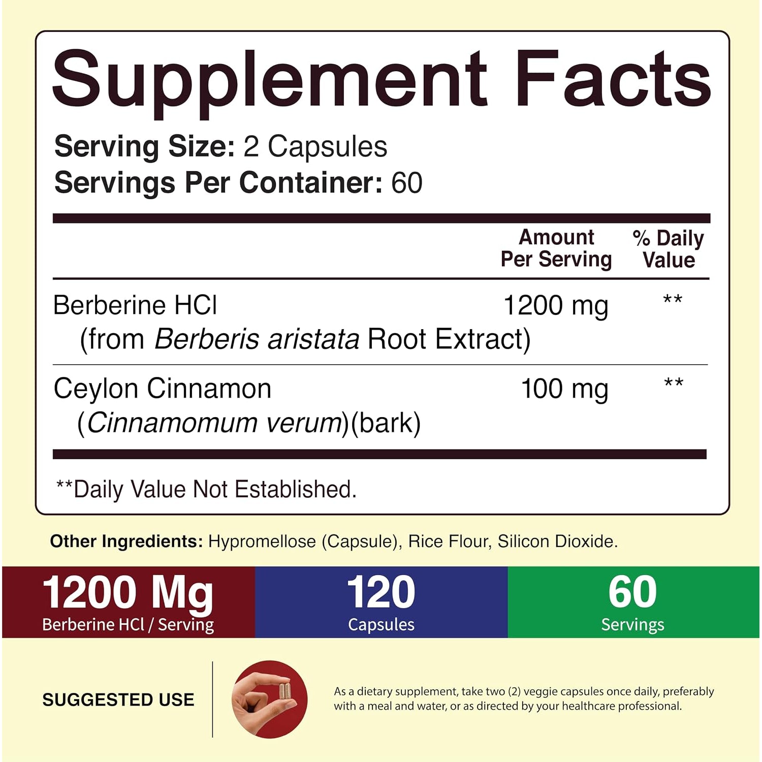 NutriFlair Berberine with Ceylon cinnamon – product view 2