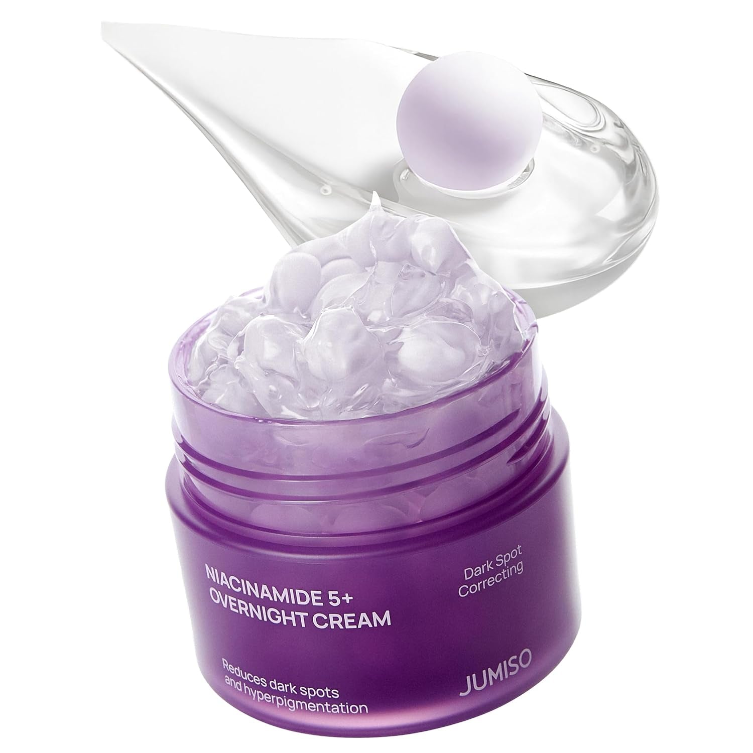 JUMISO Niacinamide 5+ Overnight Capsule Cream (50Ml/1.69 Fl Oz) – Melting Capsule Sleeping Mask, 5% Niacinamide + 1% TXA + Glutathione, Tone Appearance Care for Glass Skin, Korean Skincare
