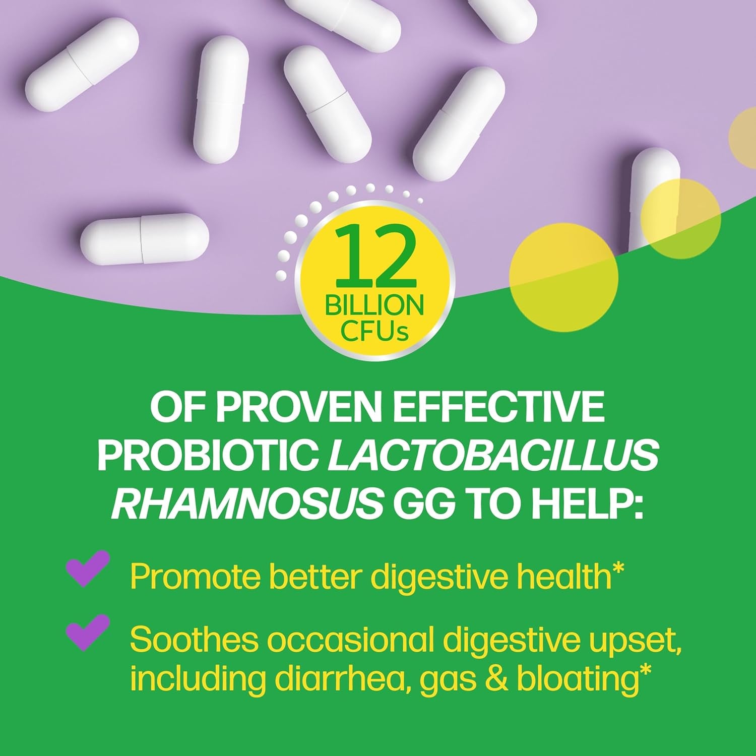 Culturelle Pro Strength Daily Probiotics for Digestive Health (2 Month Supply) with Prebiotics for Women & Men, Supports Occasional Diarrhea, Gas & Bloating, Gluten & Soy Free, 60 Count
