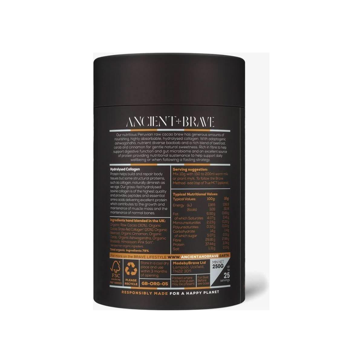 Ancient + Brave Cacao + Collagen - 250g - Glam Global UKAncient + Brave