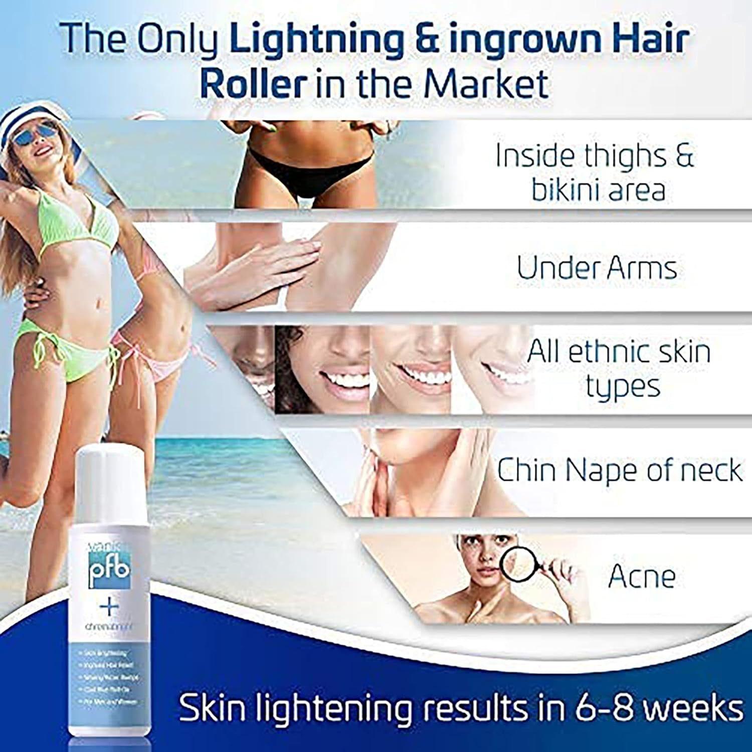 PFB Vanish + Chromabright – 93g | Ingrown Hair & Skin Brightening Roll-On