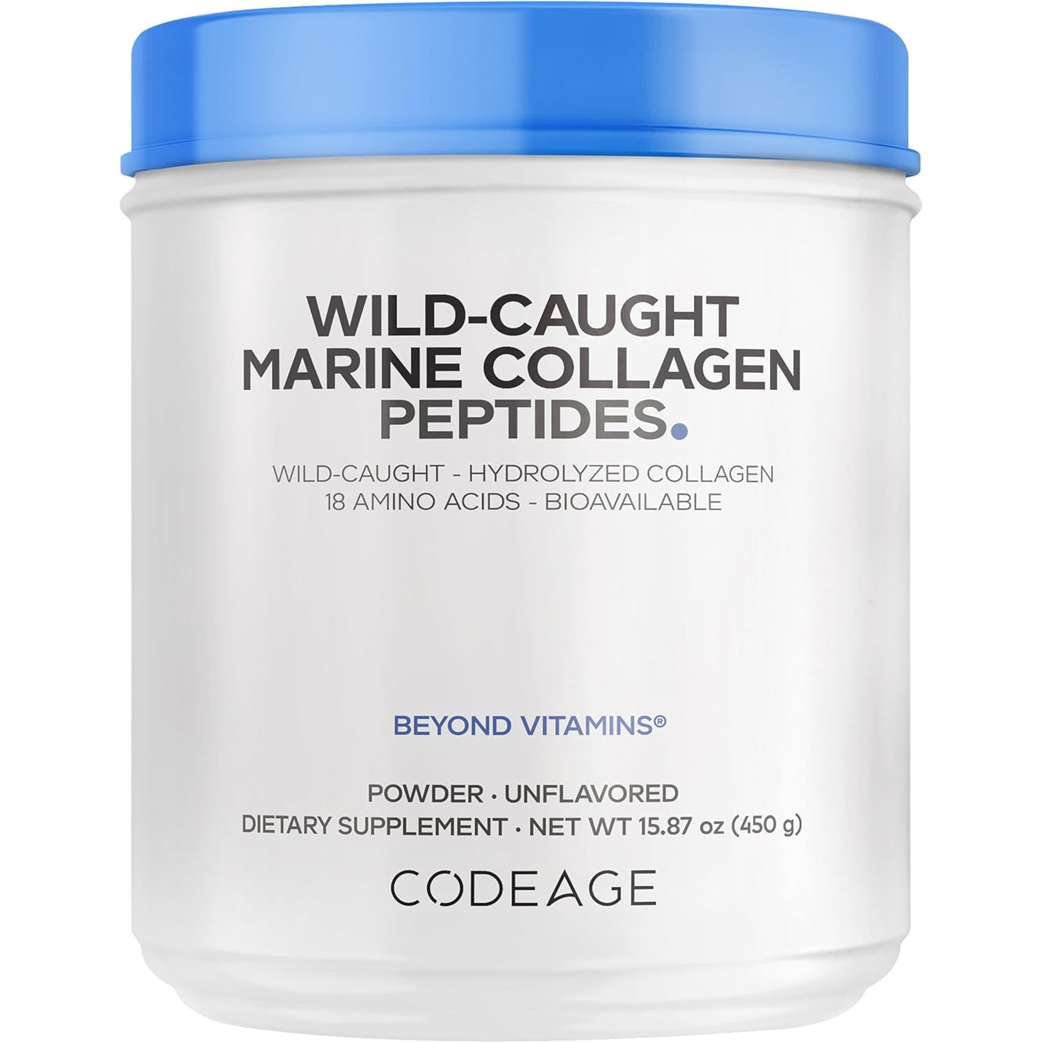 Codeage Marine Collagen Powder, 450g tub