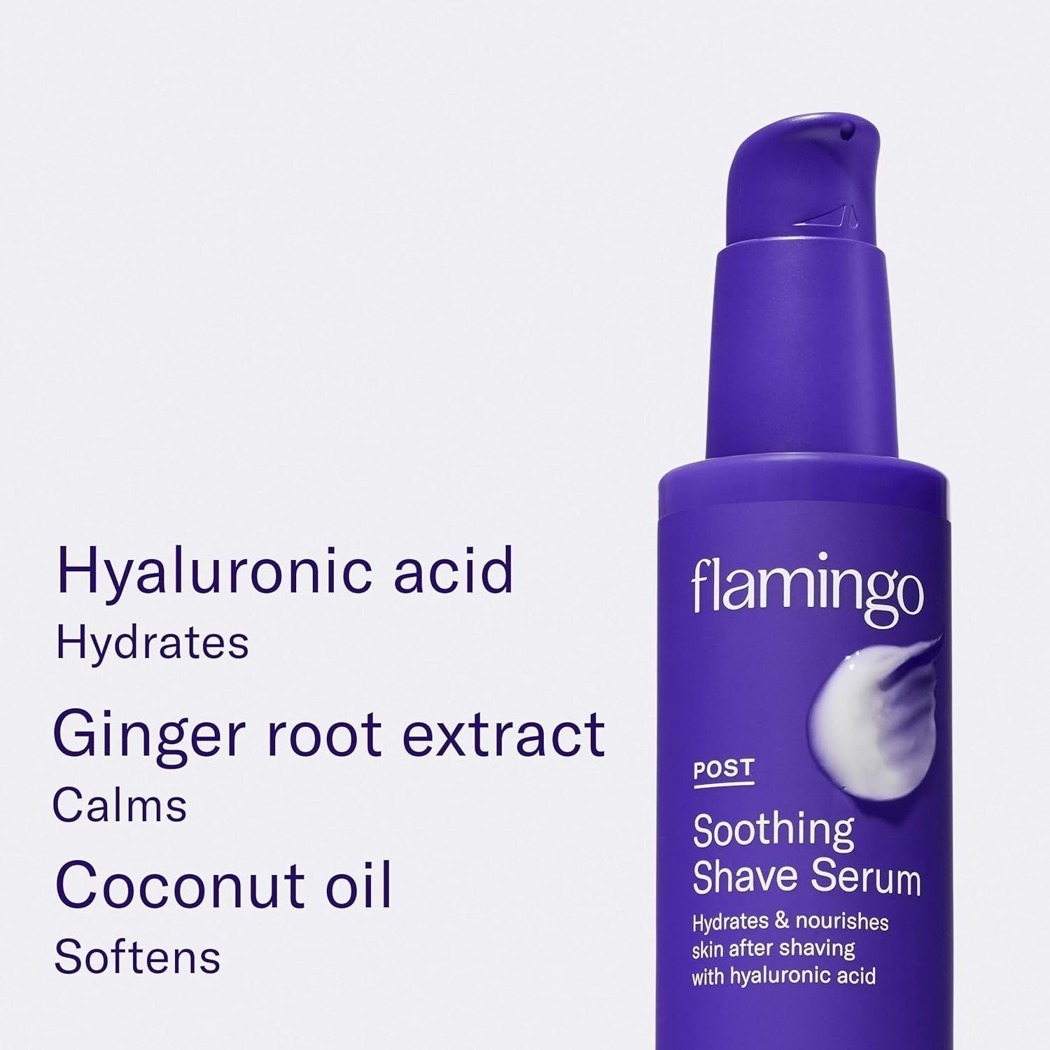 Flamingo Shaving Prep & Post-Care Set – Glow Shave Collection | Exfoliating Scrub & Soothing Serum