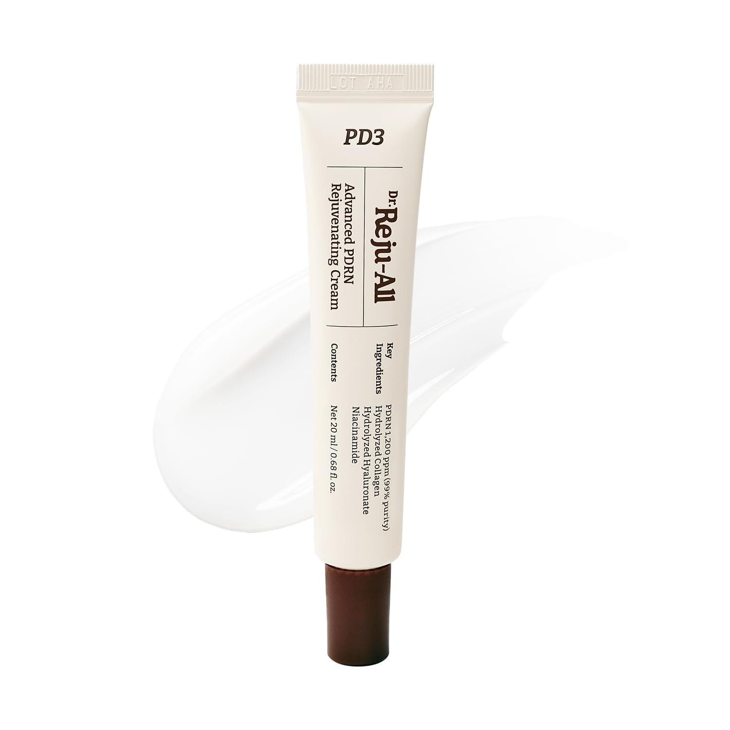 Dr.Reju-All PDRN Rejuvenating Cream – Rejuall PDRN Face Moisturizer – Optimal 1200Ppm for Glass Skin & Plumping – Korean Pharmacy Anti-Aging Skin Care Face Cream - 0.7 Fl Oz