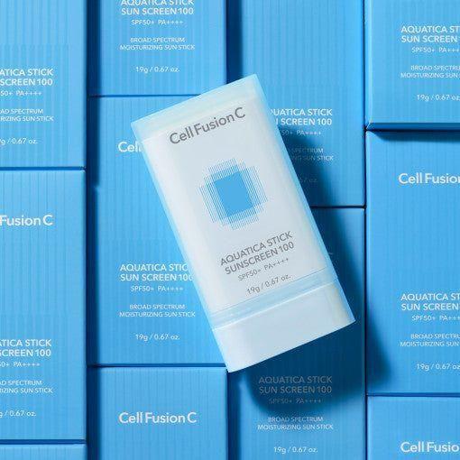 [Cell Fusion C] Aquatica Stick Sunscreen 100 SPF50+ PA++++ 19g - Glam Global UKCell Fusion C