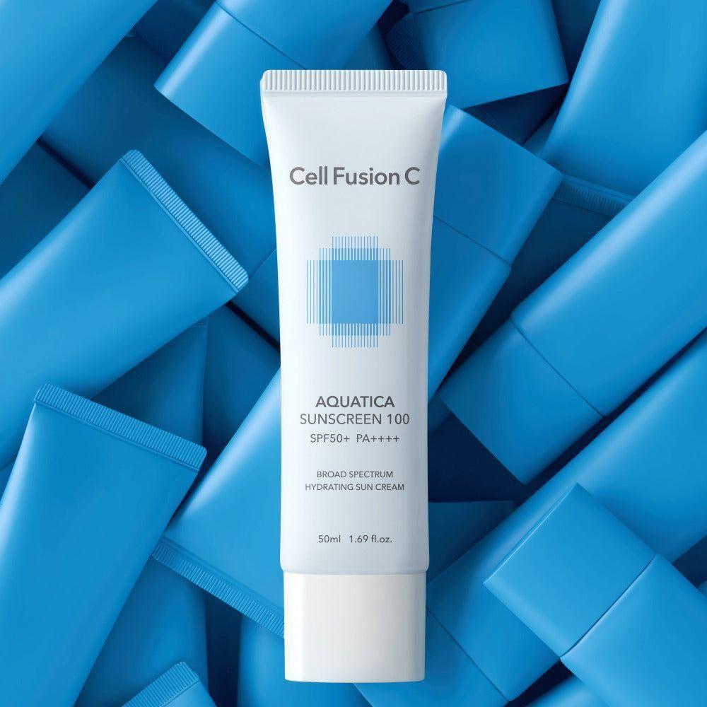 [Cell Fusion C] Aquatica Sunscreen SPF50+ / PA++++ 50ml - Glam Global UKCell Fusion C