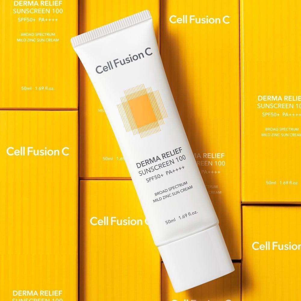 [Cell Fusion C] Derma Relief Sunscreen SPF50+ / PA++++ 50ml - Glam Global UKCell Fusion C