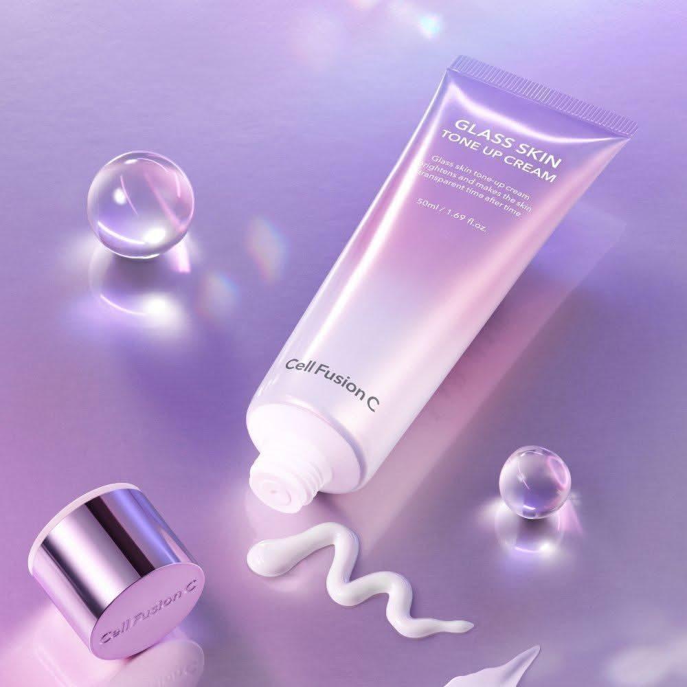 [Cell Fusion C] Glass Skin Tone Up Cream 50ml - Hydrating Cream for Radiant, Clear Complexion - Glam Global UKCell Fusion C