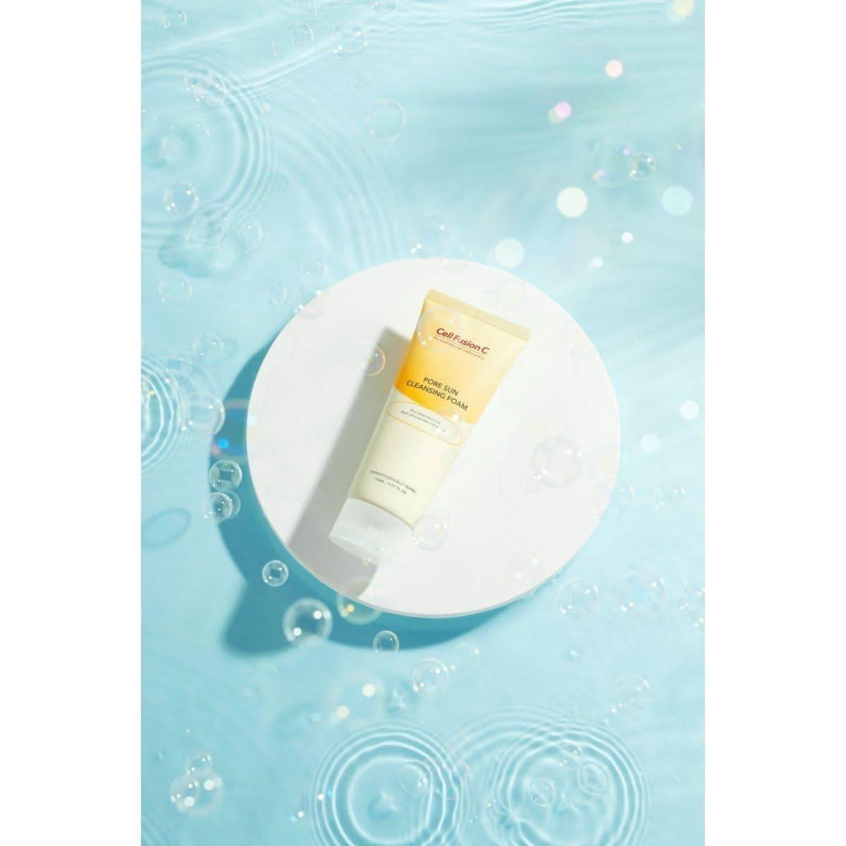 [Cell Fusion C] Pore Sun Cleansing Foam 150ml - Glam Global UKCell Fusion C