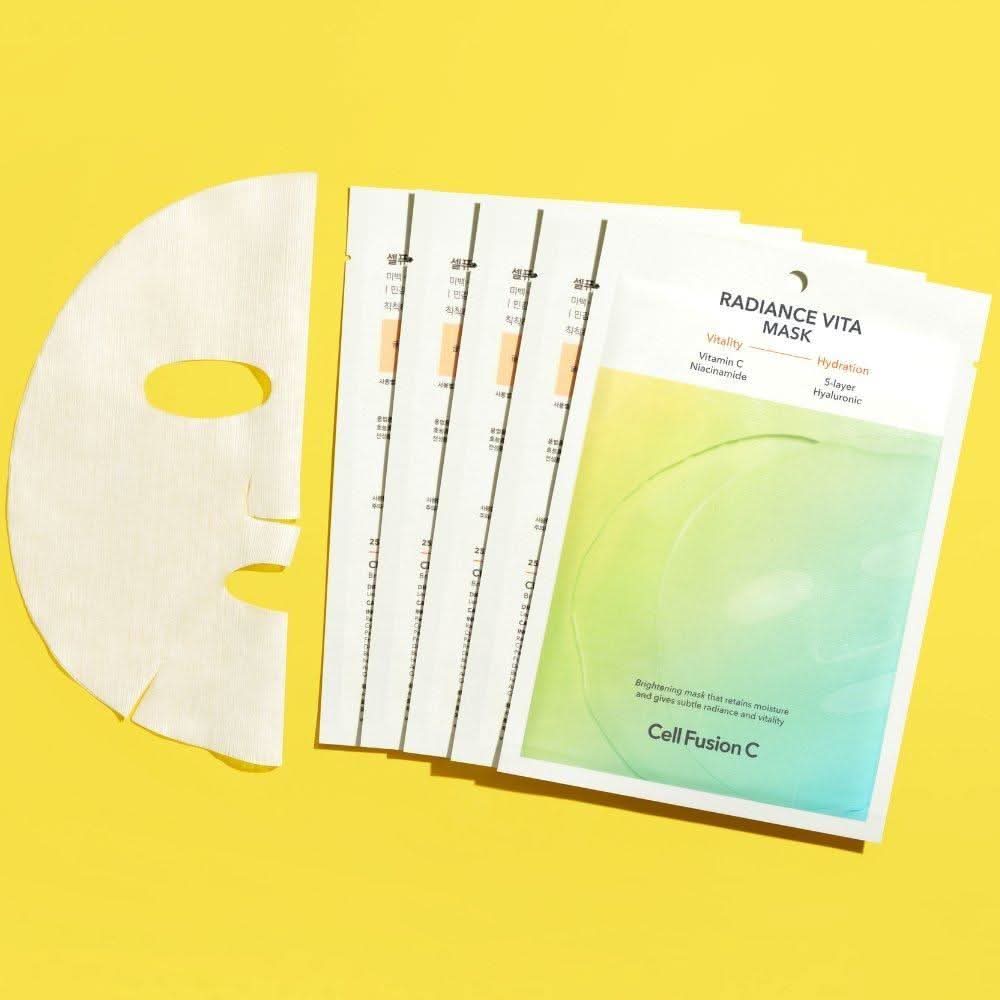 [Cell Fusion C] Radiance Vita Masks (5 sheets) 25ml x 5ea - Glam Global UKCell Fusion C