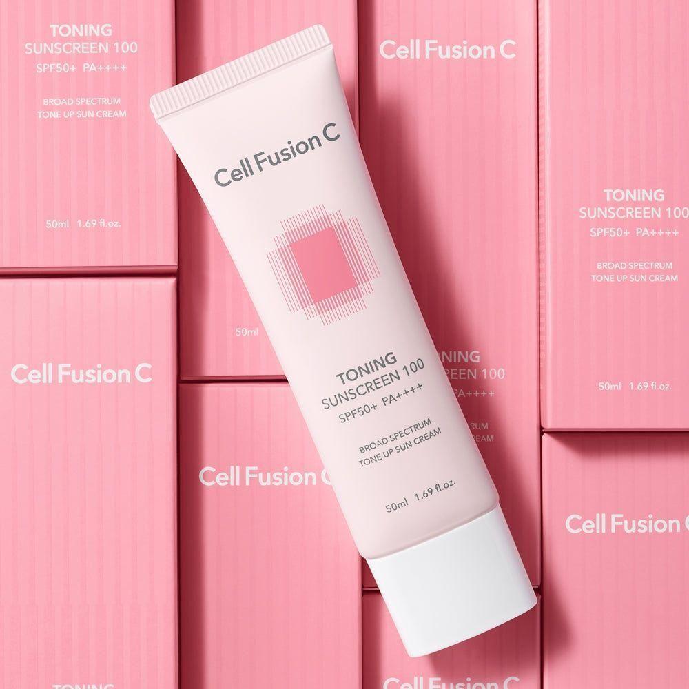 [Cell Fusion C] Toning Sunscreen SPF 50+ / PA++++ 50ml - Glam Global UKCell Fusion C