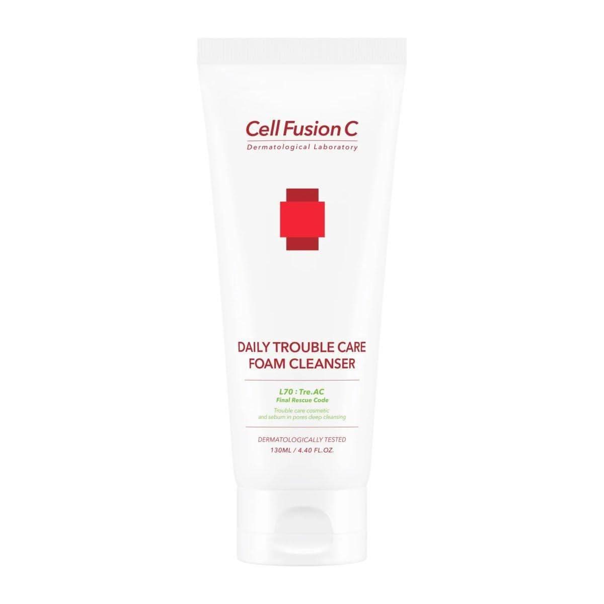 [Cell Fusion C] TRE.AC Daily Trouble Care Foam Cleanser 130ml - Glam Global UKCell Fusion C