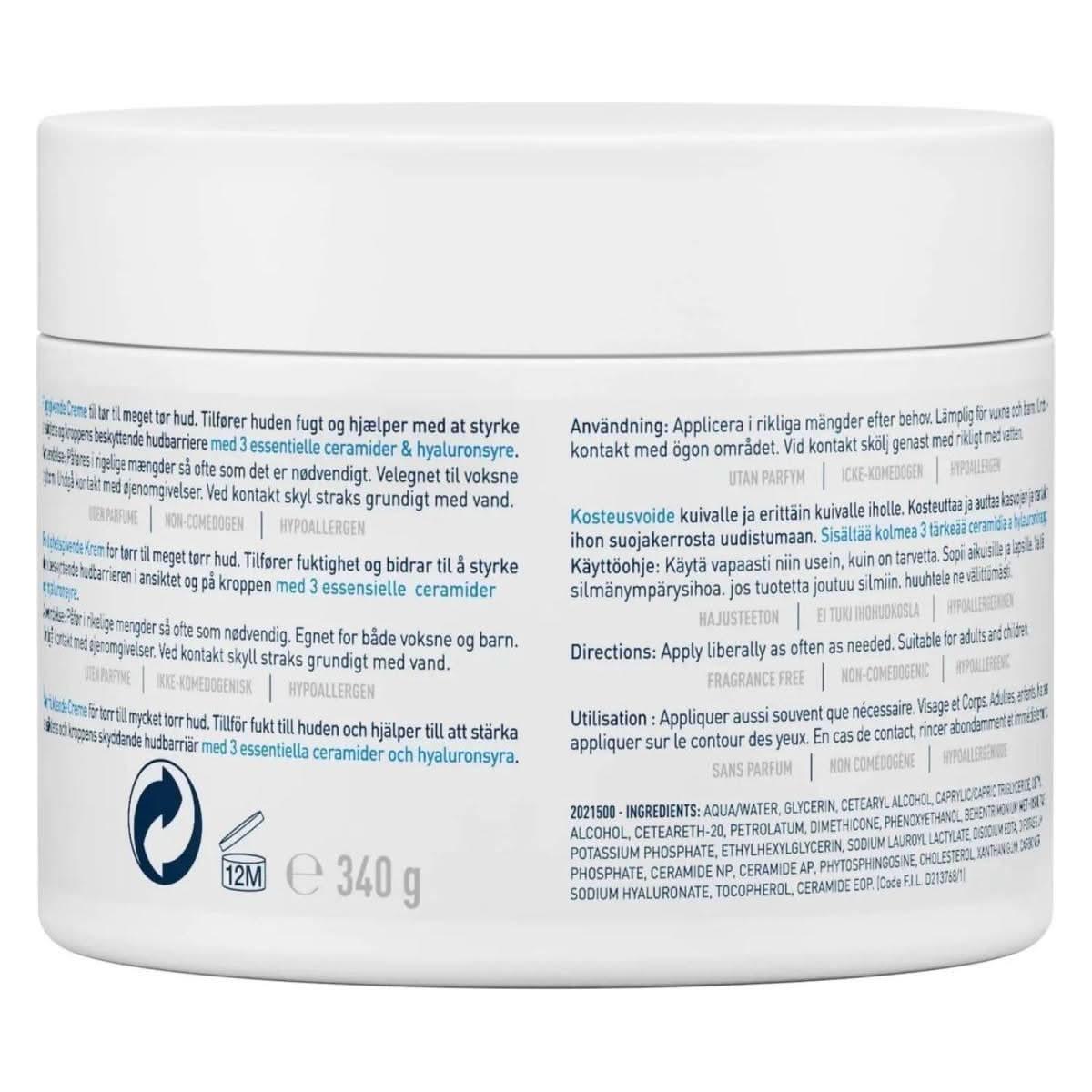 CeraVe | Moisturising Cream | 340g - Glam Global UKCeraVe