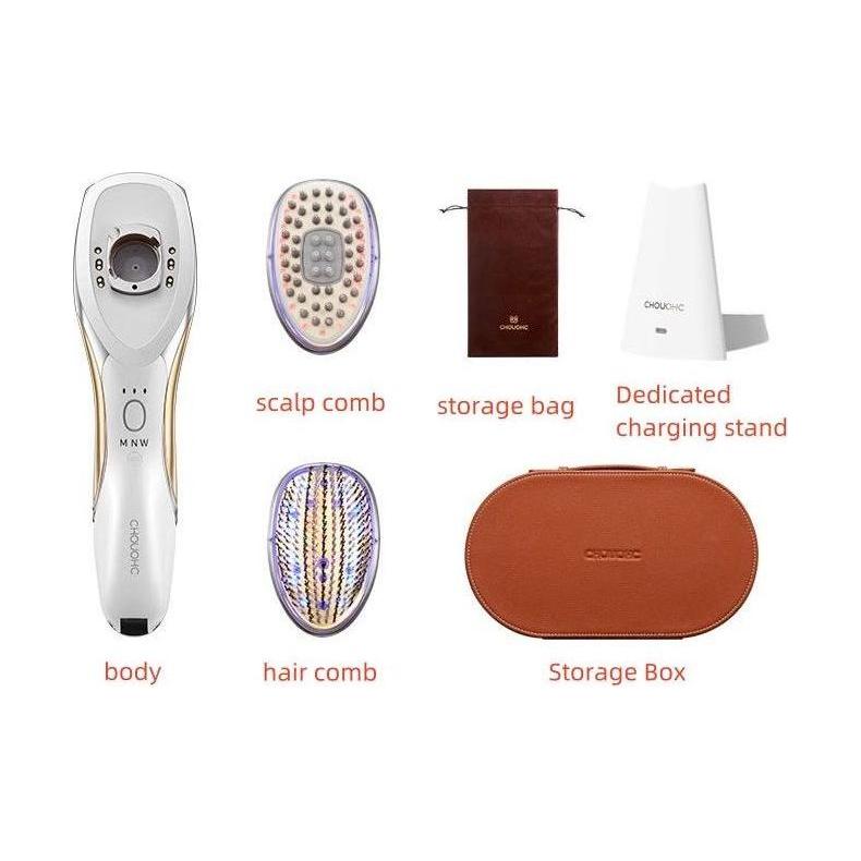 CHOUOHC Gold - decorated Electric Massage Comb - Glam Global UKCHOUOHC