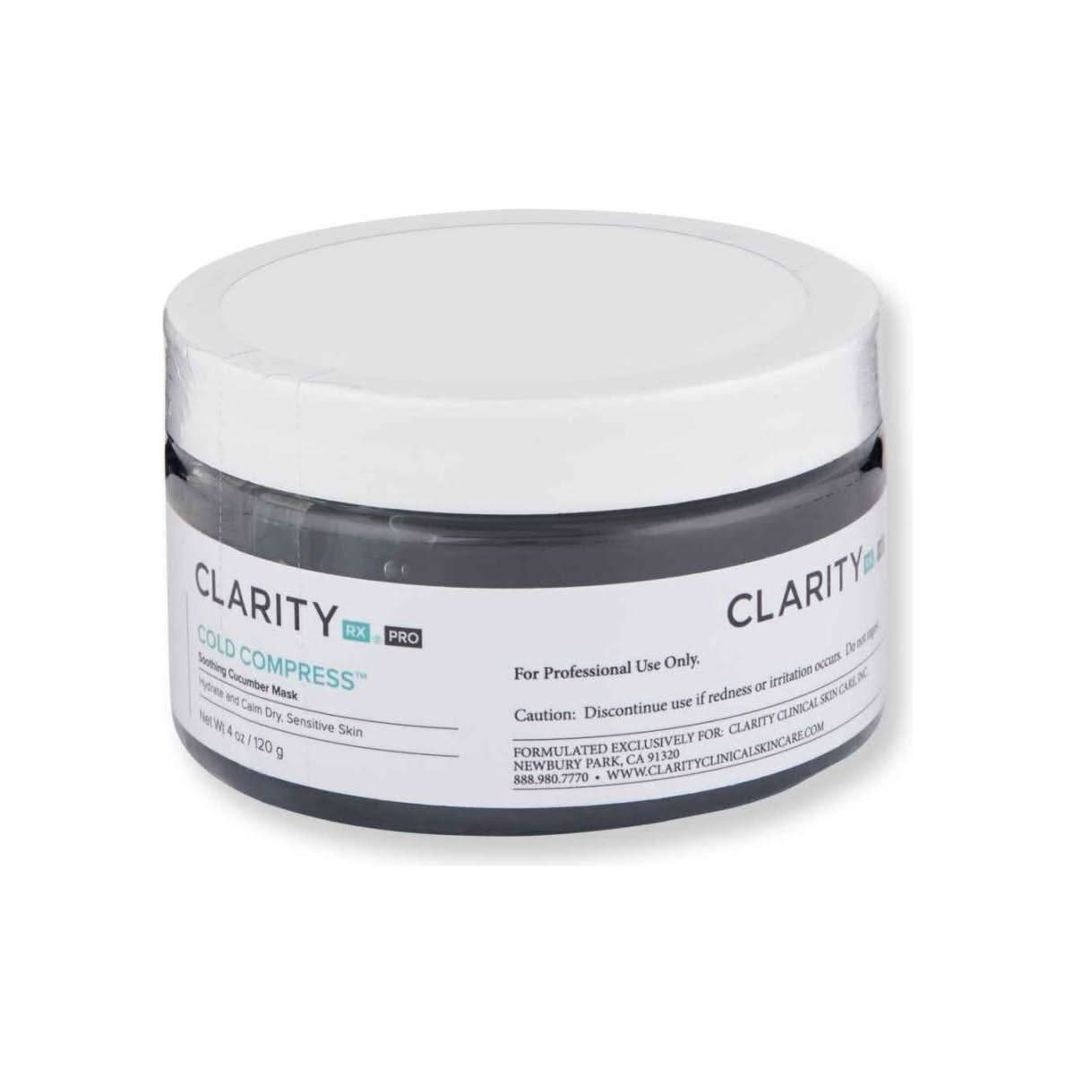 ClarityRx Cold Compress Soothing Cucumber Mask - 120ml - Glam Global UKClarityRx