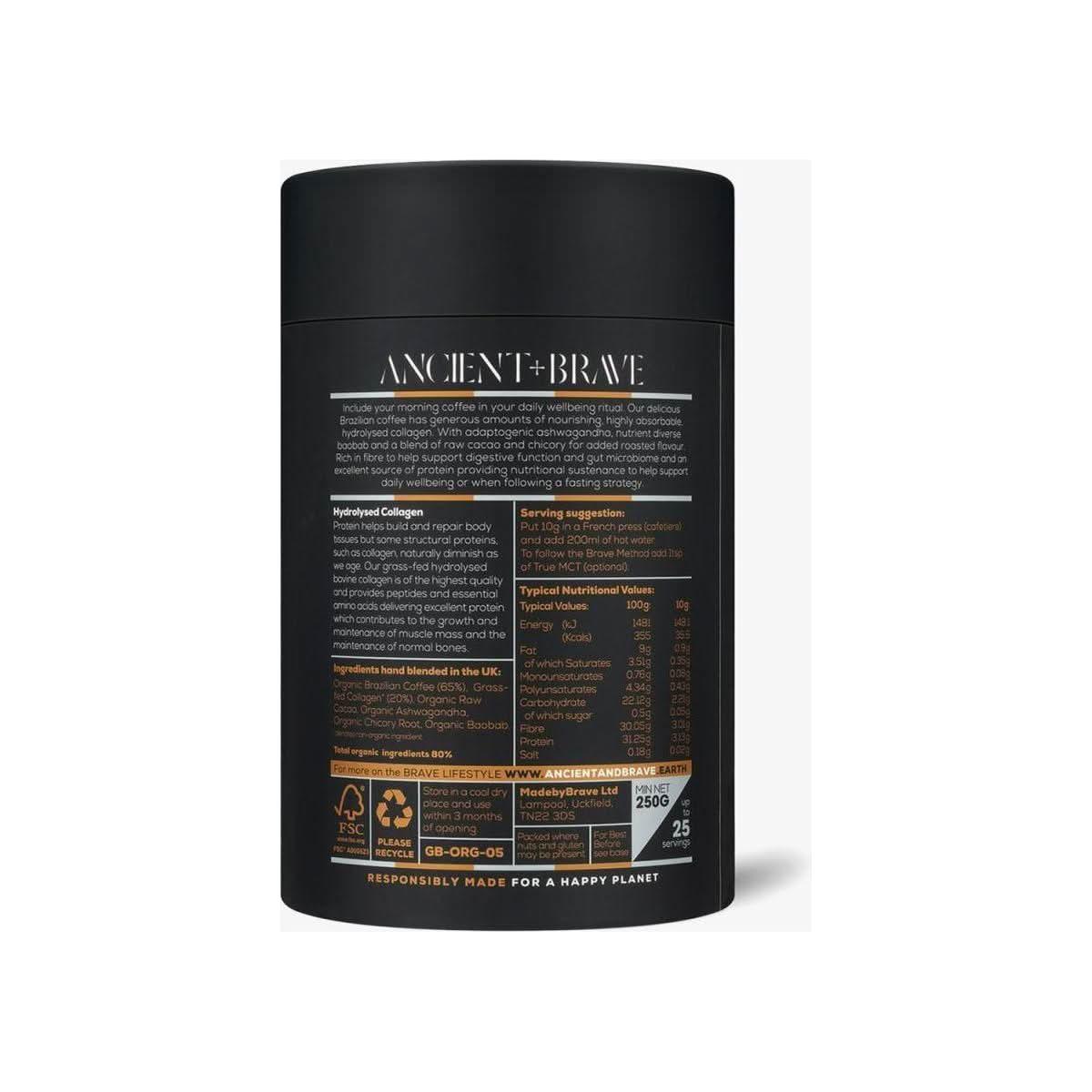Ancient + Brave Coffee + Collagen - 250g - Glam Global UKAncient + Brave