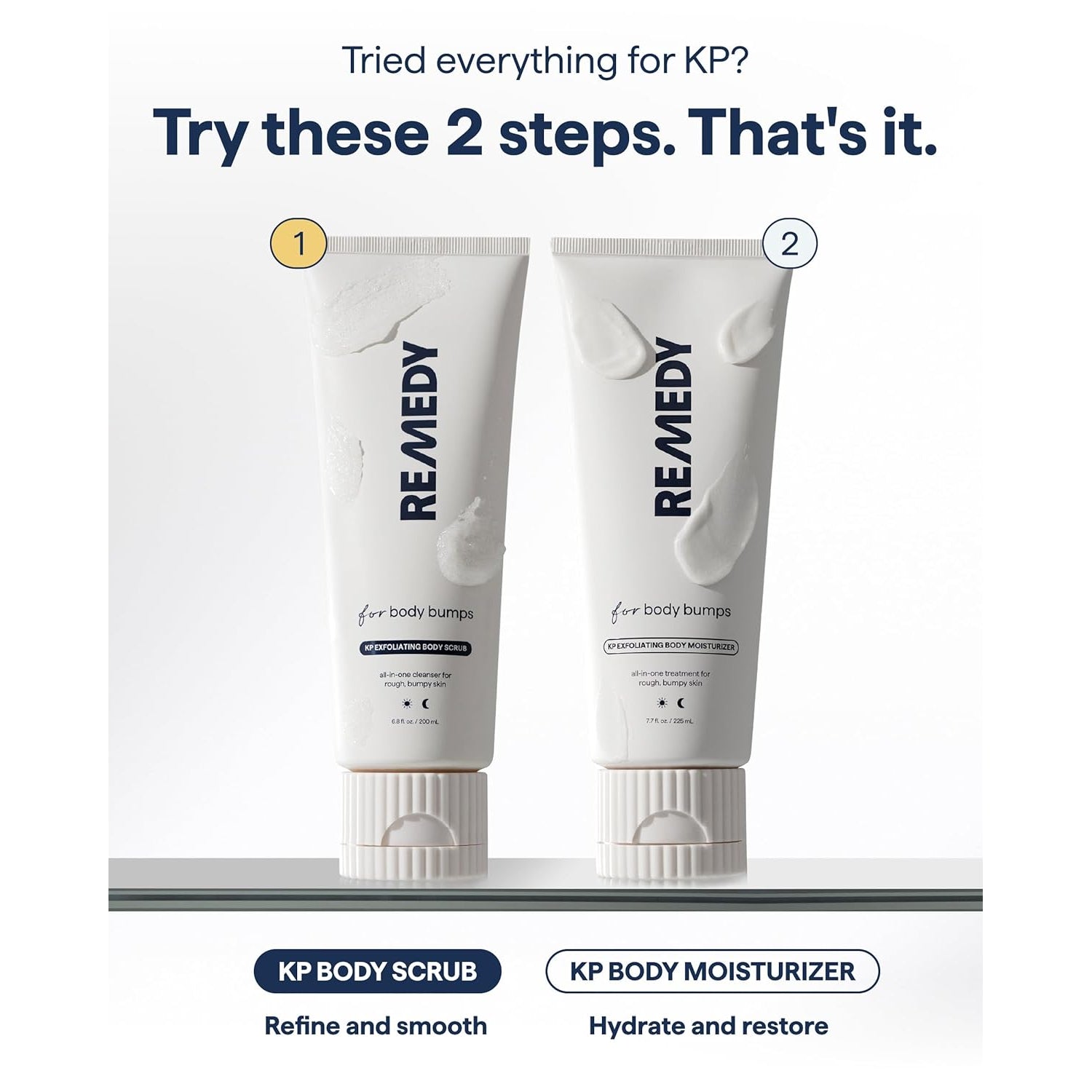 Remedy KP Exfoliating Body Scrub | Keratosis Pilaris and Chicken Skin Treatment - 200ml