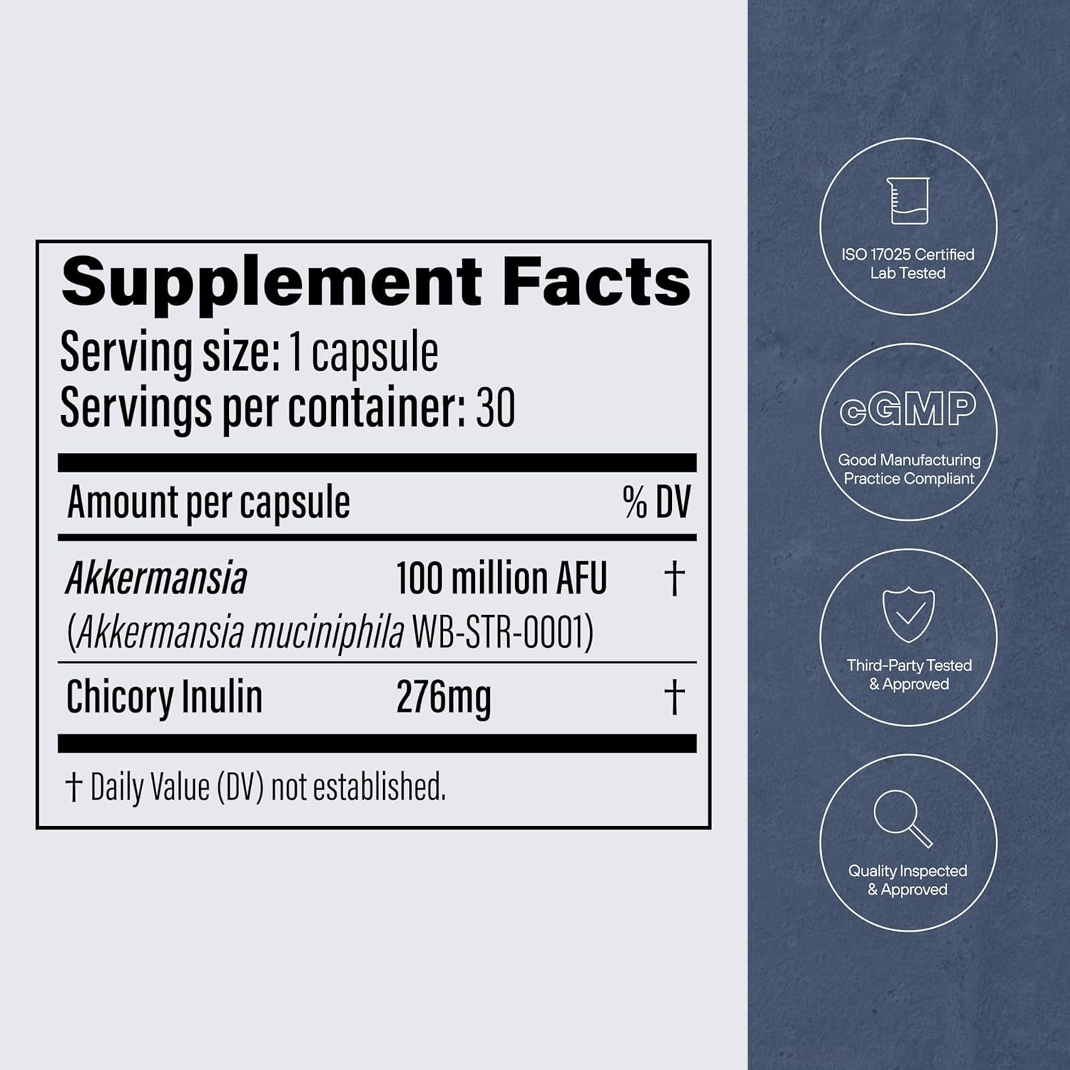 Pendulum Akkermansia Probiotic & Prebiotic Fibre – GLP-1 Support, Gut Health & Metabolic Wellness | Delayed Release | 100M AFU Live Strain | Third-Party Tested | 30 Capsules