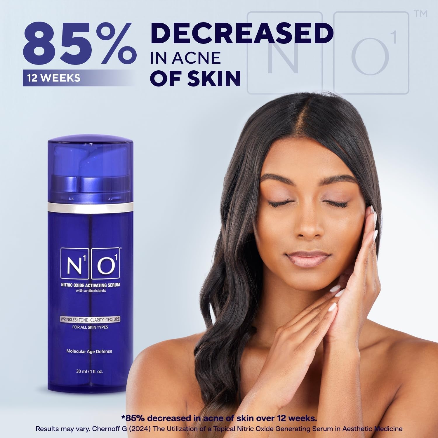 N1O1 Nitric Oxide Activating Serum with Antioxidants – 30ml | Clinically Proven Anti-Aging & Brightening Vitamin C Serum