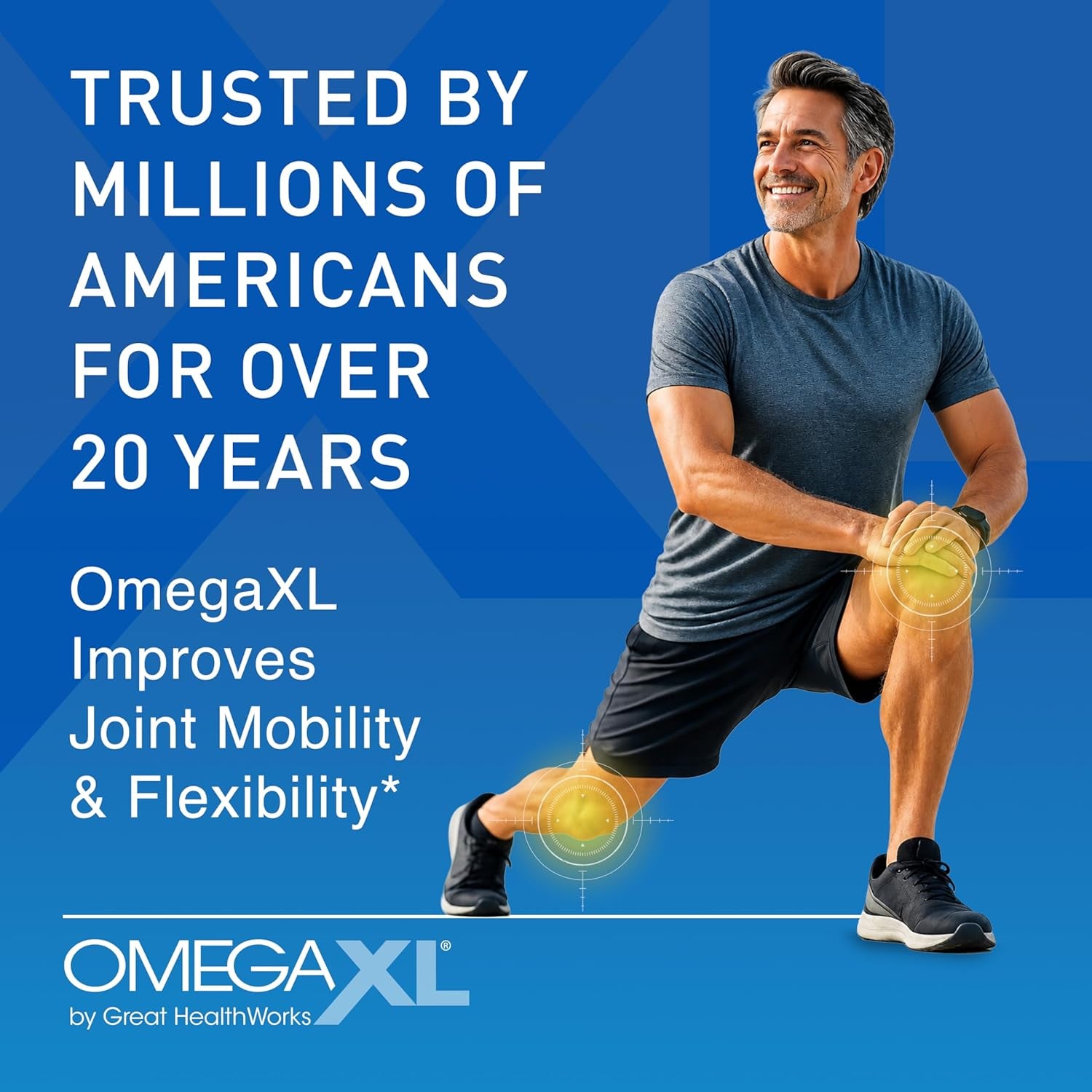 Omegaxl Joint Support Supplement, for Relief - Natural Muscle Support, Green Lipped Mussel Oil, Soft Gel Pills, Drug-Free, 60 Count